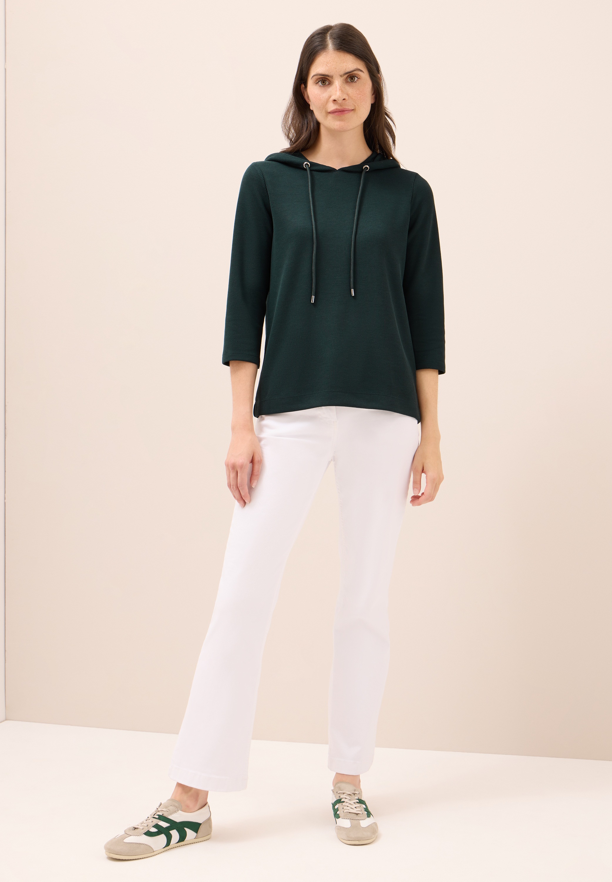 Cecil Kapuzenshirt, mit Materialmix