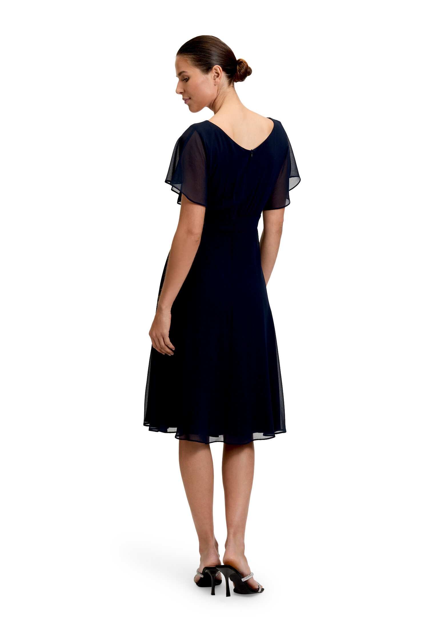 Vera Mont Cocktailkleid »Damen kurzarm« Ohne Tasche Raffung