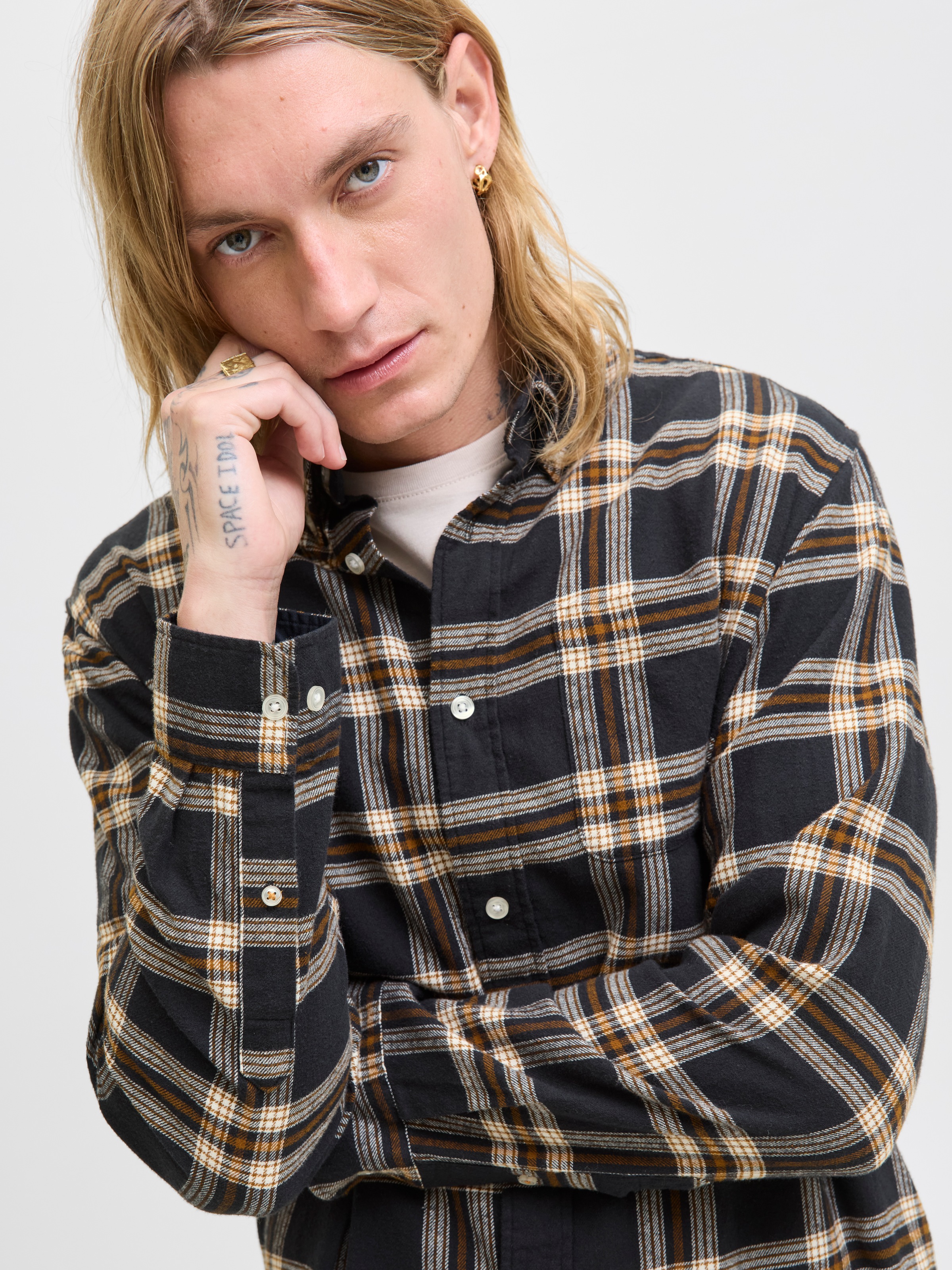 Jack & Jones Herren Freizeit Hemd JJECLASSIC FLANNEL CHECK SHIRT - Regular günstig online kaufen
