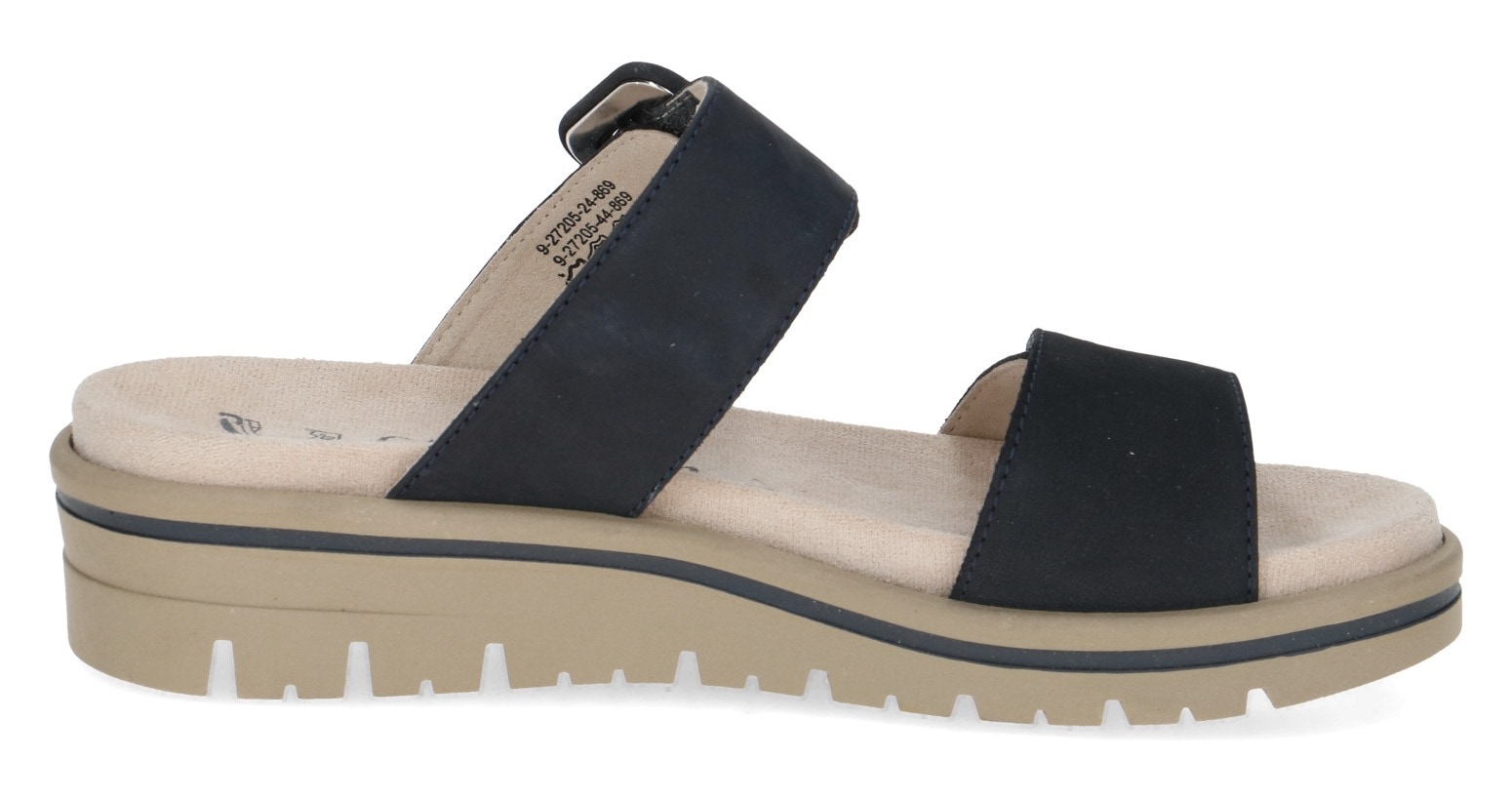 Caprice Pantolette, Keilabsatz, Bequemschuh, Schlüpfschuh mit Zierschnalle, Weite H