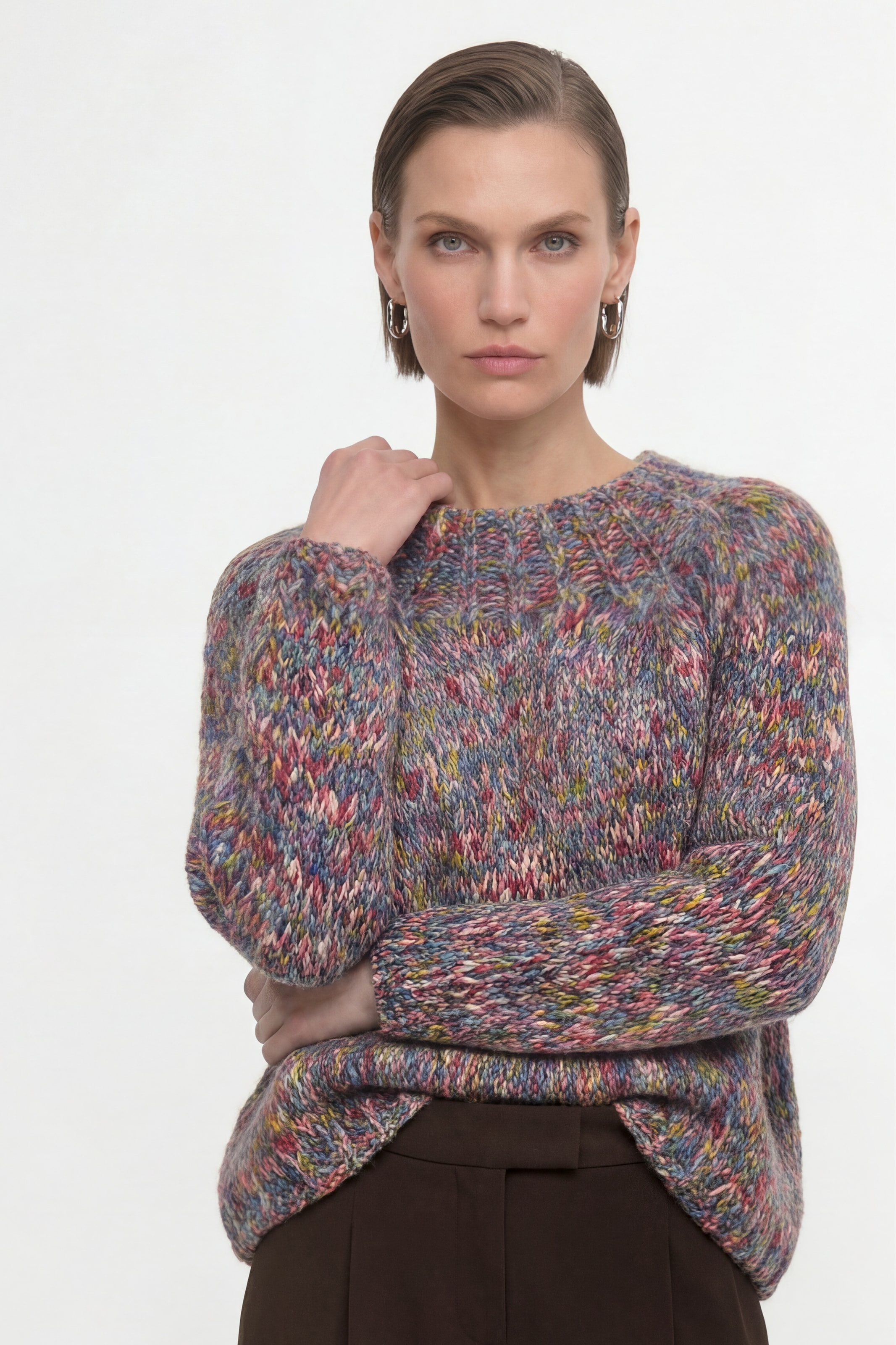 RICHROYAL Strickpullover Regular fit mit Rundhalsausschnitt