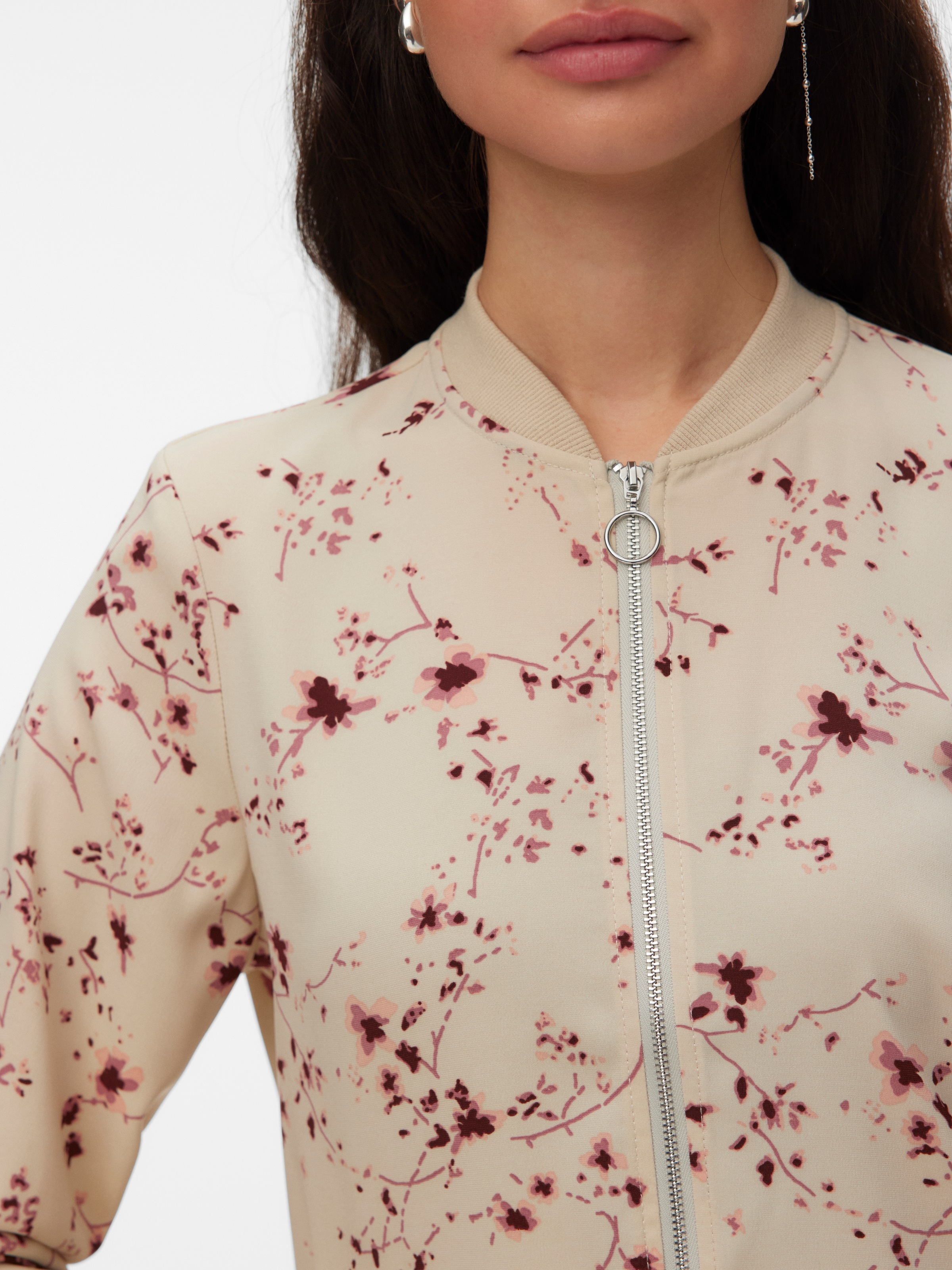 Thumbnail - Vero Moda Blouson "VMCOCO L/S BOMBER AOP WVN NOOS" Materialmix