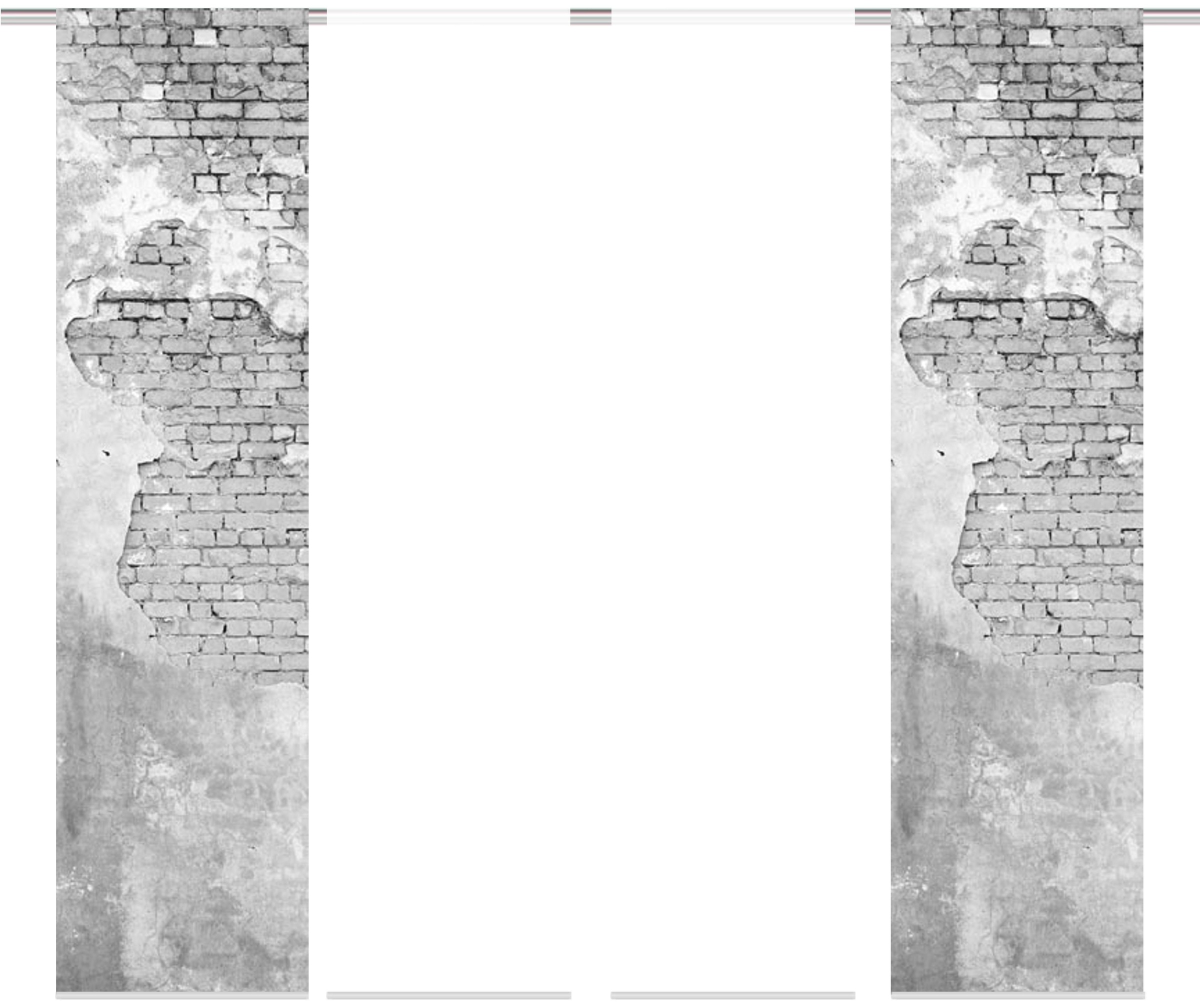 HOME WOHNIDEEN Schiebegardine »WALLONA 4ER SET«, (4 St.), HxB: 245x60
