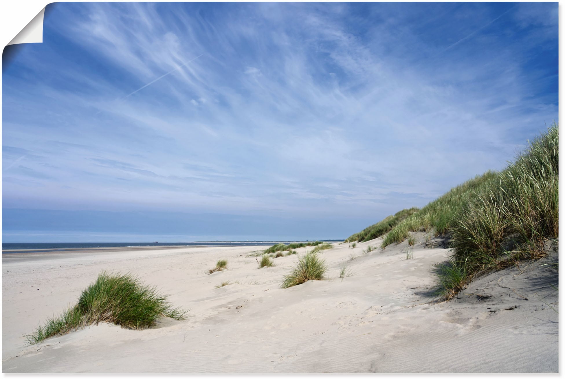 Poster »Strandlandschaft auf Baltrum«, Strandbilder, (1 St.), als Alubild,...