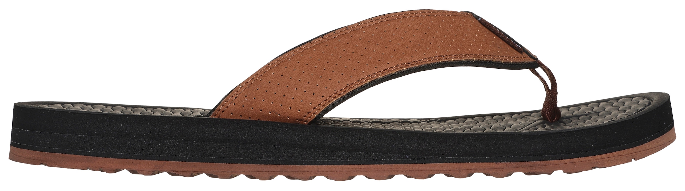 Skechers Zehentrenner »TANTRIC-COPANO«, Sommerschuh, Schlappen, Poolslides, Badeschuh, mit Luxe Foam