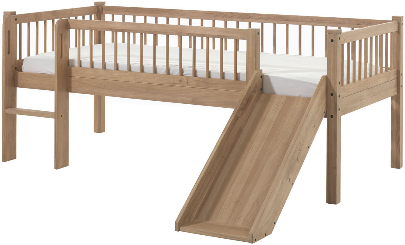 Thumbnail - Vipack Massivholzbett "Forrest Massivholzbett Made in Europe, stabil und hochwertig gebaut" 90/200 cm, mit Rollrost, Lei...