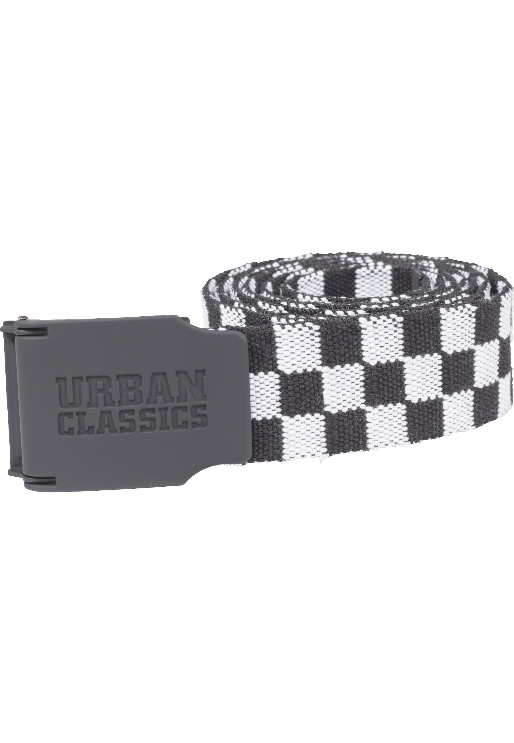 URBAN CLASSICS Hüftgürtel »Urban Classics Unisex UC Canvas Belt Checkerboard 150cm«