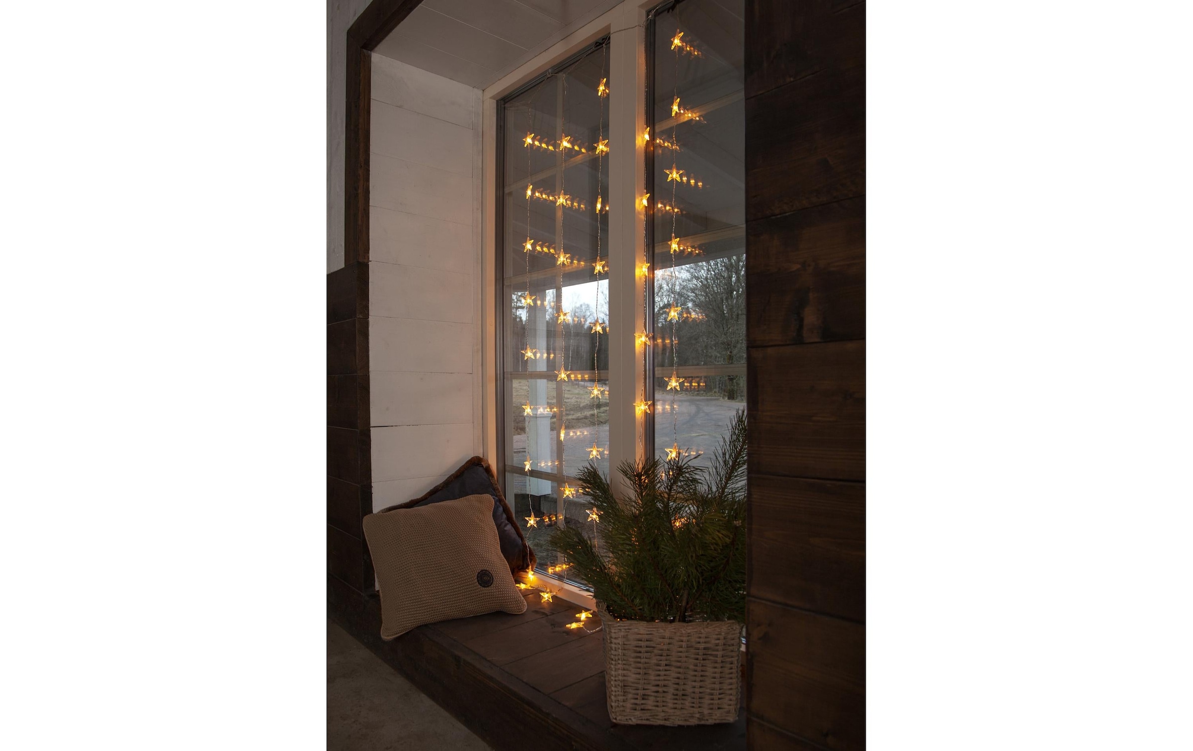Parforce Traditional Hunting LED-Lichtervorhang »Sterne, Warmweiss, 50 LED«