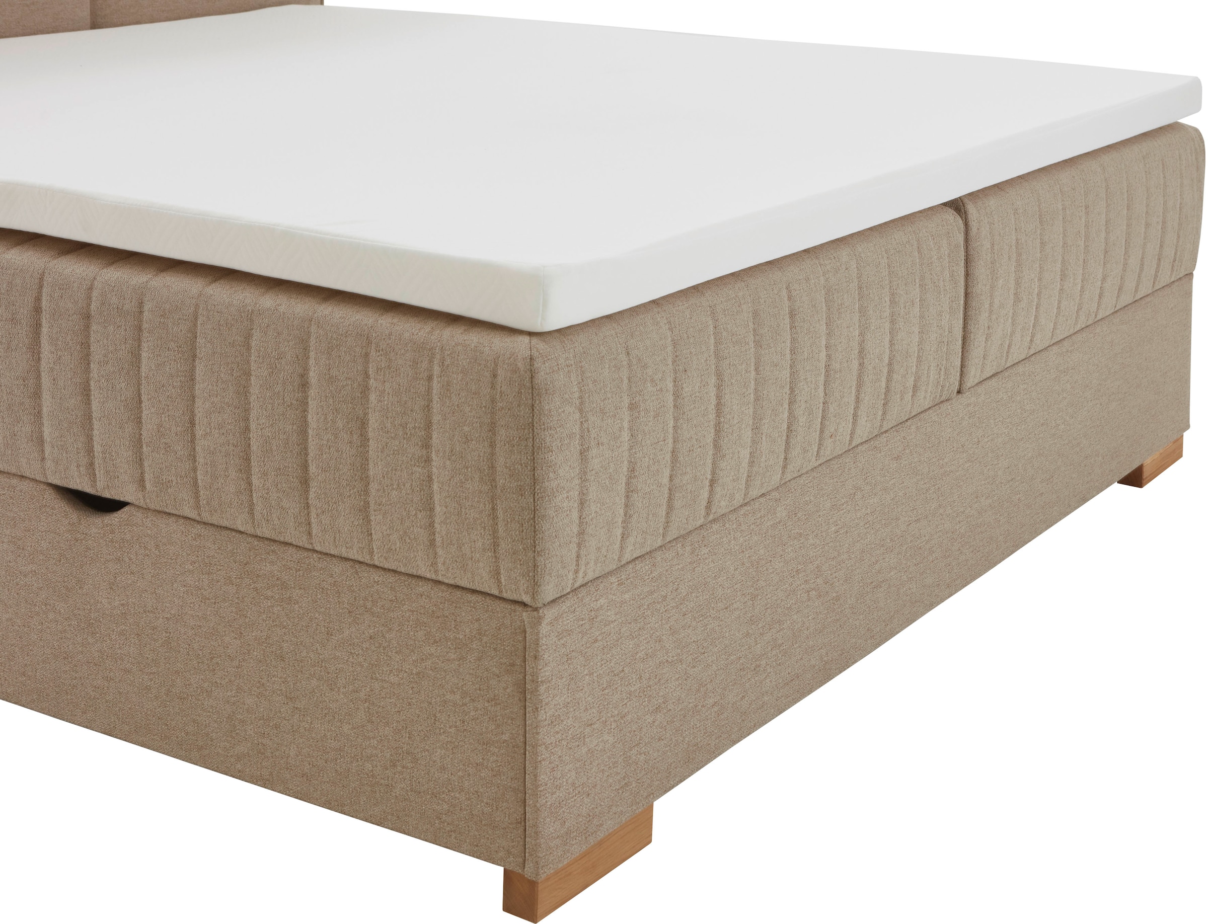 meise.möbel Boxspringbett »Tambo«, inkl. Bettkasten & Topper, erhältlich in 120x200cm oder 180x200cm