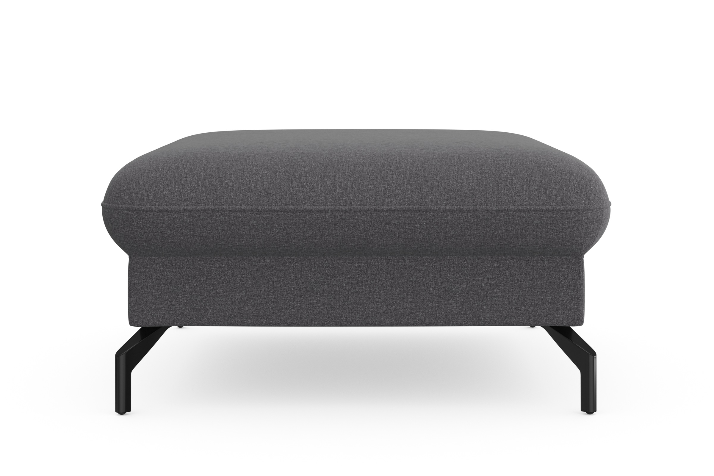 sit&more Hocker »Fashion«, inklusive Federkern, mit hochwertigen, schwarzen Metallfüßen
