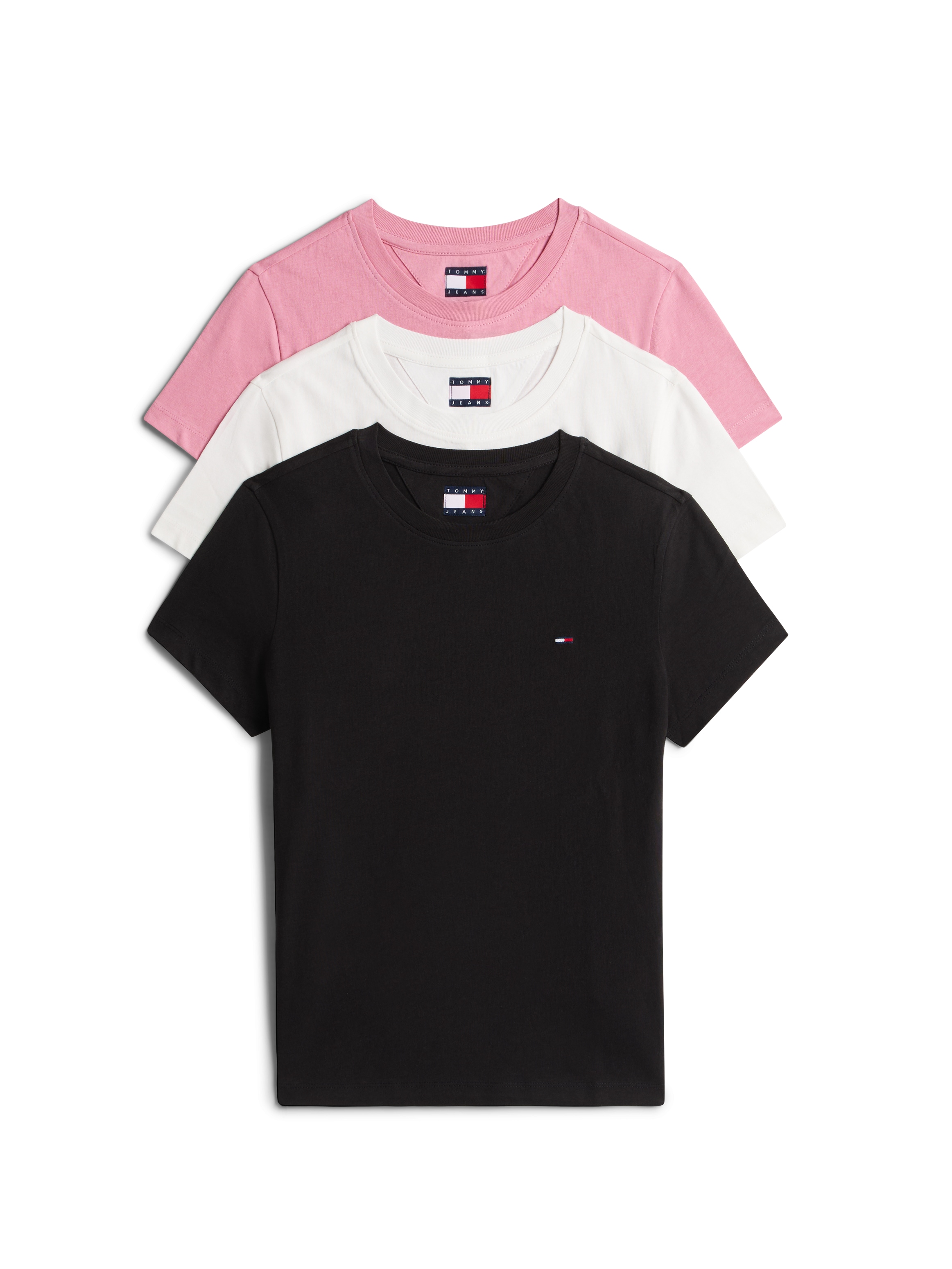 Tommy Jeans Kurzarmshirt "TJW 3PACK C-NECK TEE" Packung, 3er-Pack, 3 Stk. t günstig online kaufen
