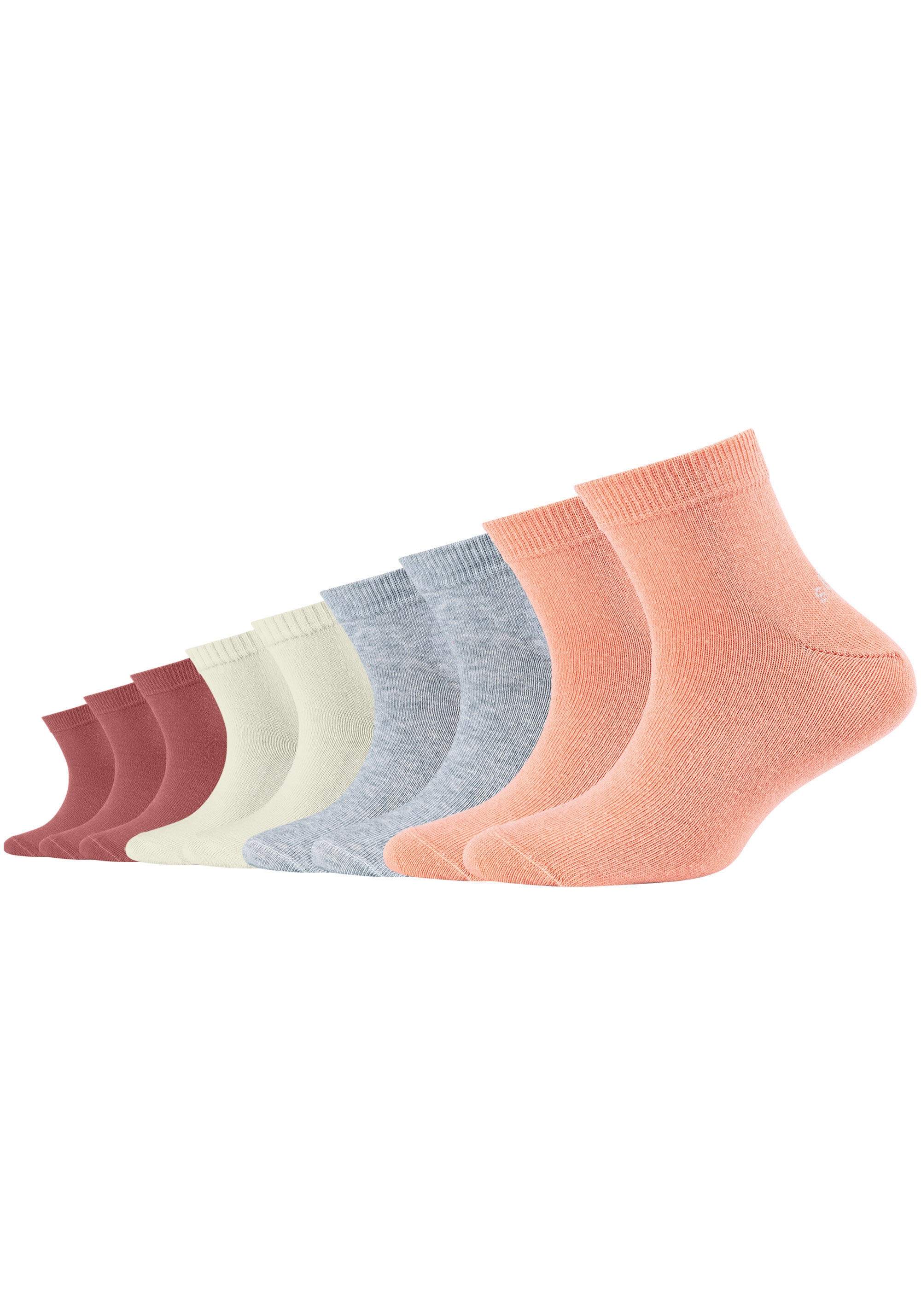 s.Oliver Kurzsocken, (9er Pack), mit vielseitigen Farben