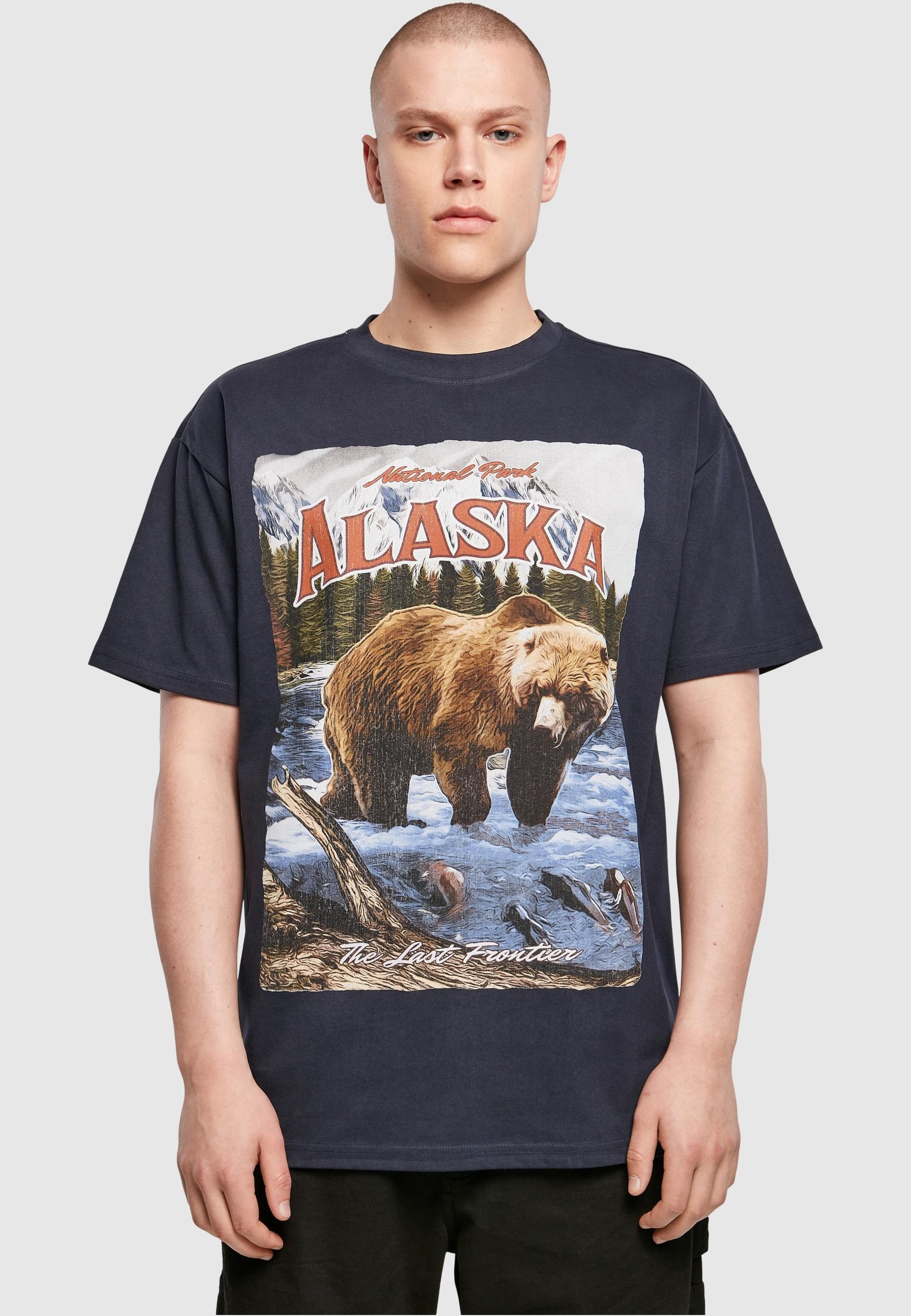 Upscale by Mister Tee T-Shirt »Upscale by Mister Tee Herren Alaska Vintage Oversize Tee«, (1 tlg.)