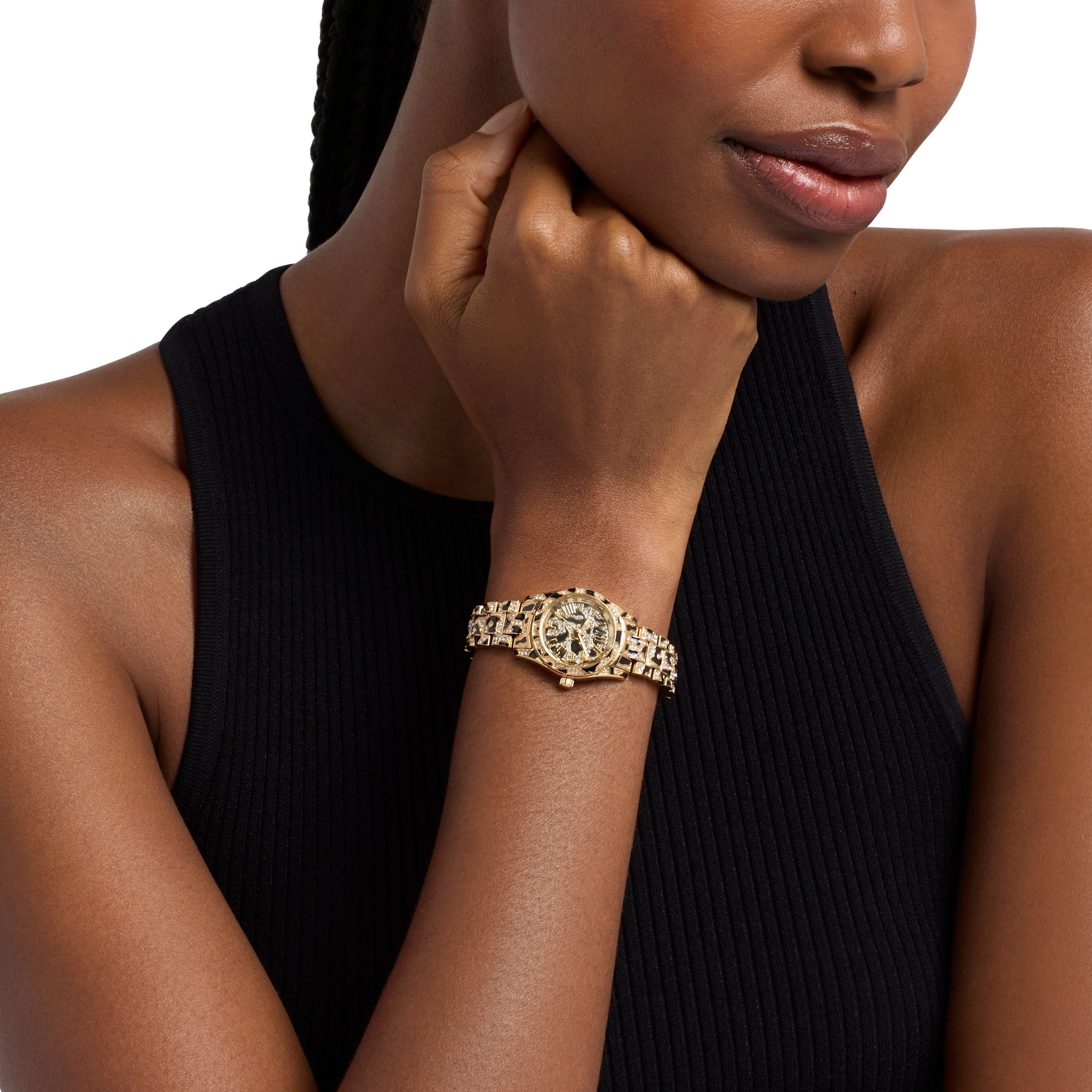 MICHAEL KORS Quarzuhr »Lexington« Armbanduhr, Edelstahlarmband, analog, Glassteine