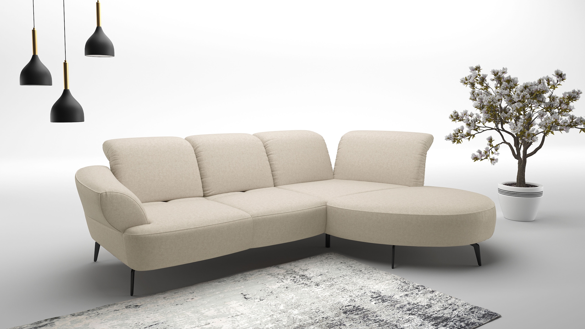 sit&more Ecksofa "Dance, L-Form, inkl. Sitztiefenverstellung", inkl. Click& günstig online kaufen