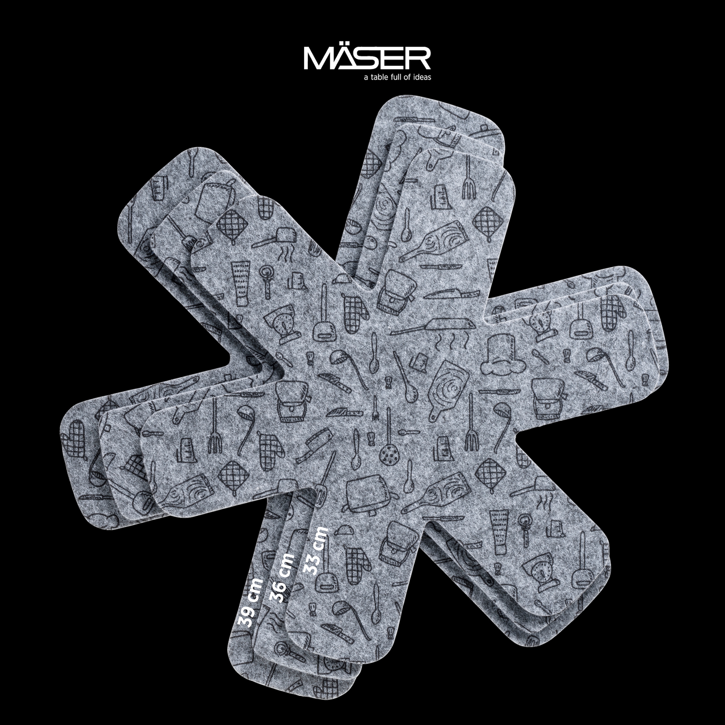 MÄSER Pfannen-Set »Leonis« Aluminium Set, 7 tlg.