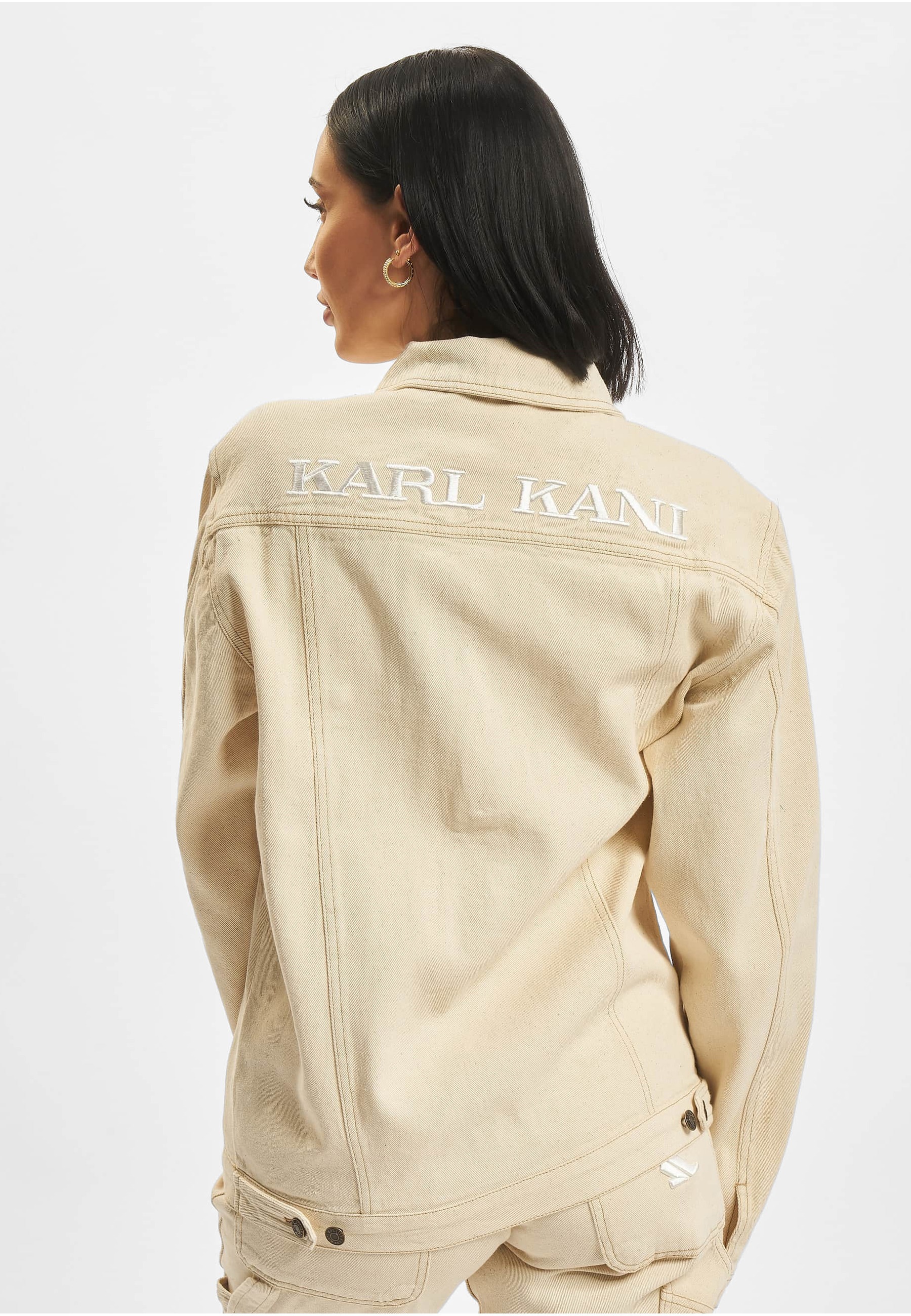 Karl Kani Jeansjacke »Karl Kani Herren KU221-015-1 KK OG Ecru Jacket« 1 Stk. tlg. ohne Kapuze