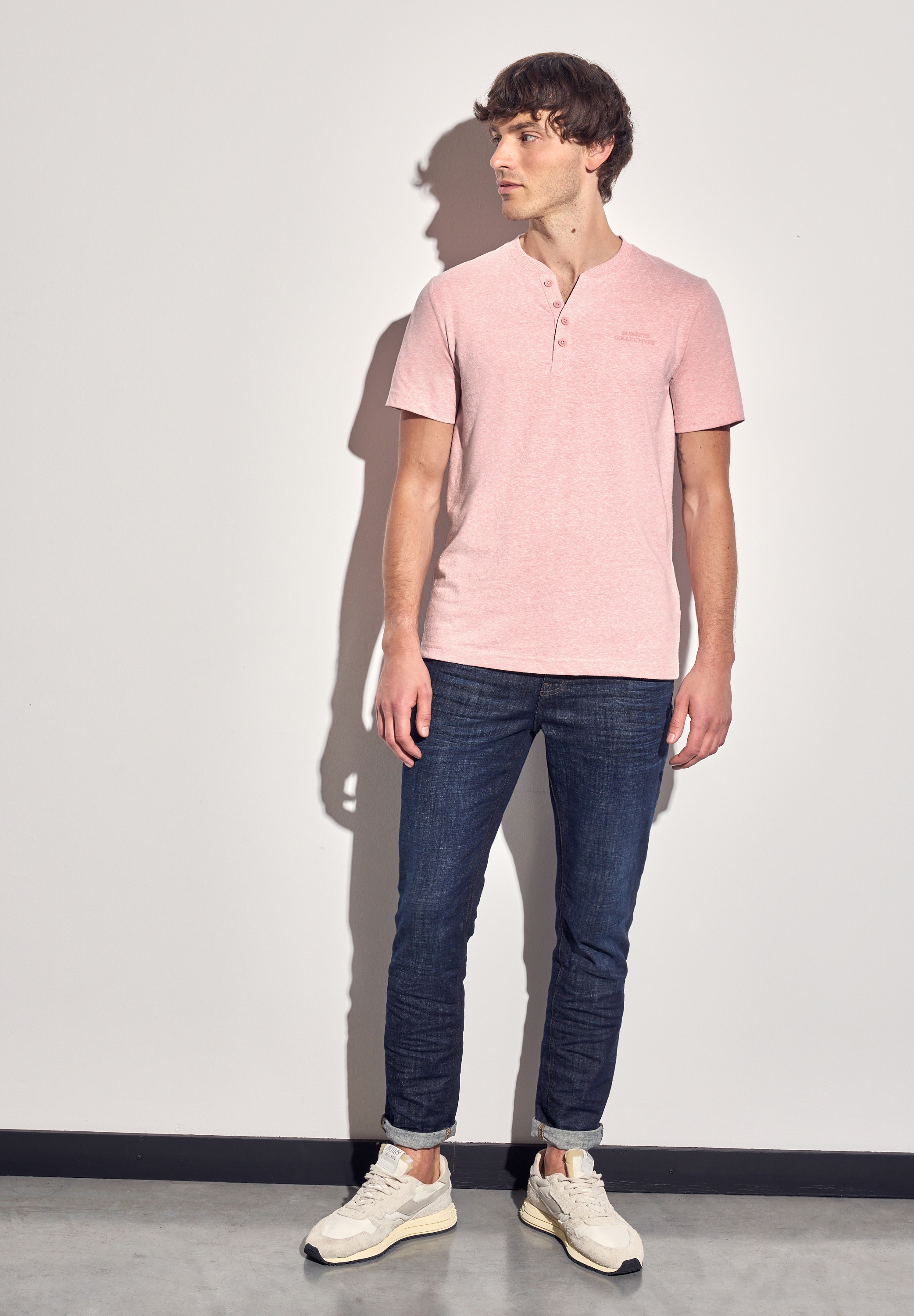 STREET ONE MEN T-Shirt, aus softem Materialmix