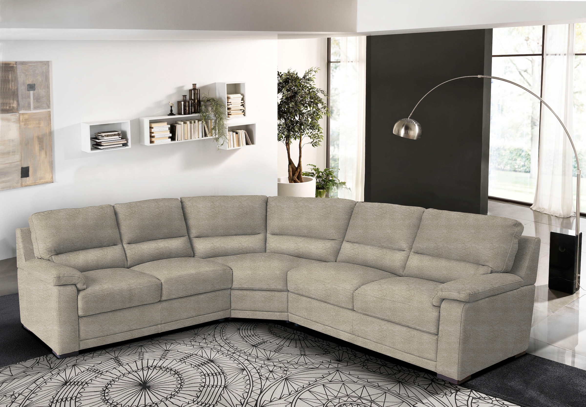 Egoitaliano Ecksofa "Doris, modernes Designerecksofa in hochwertigen Microf günstig online kaufen