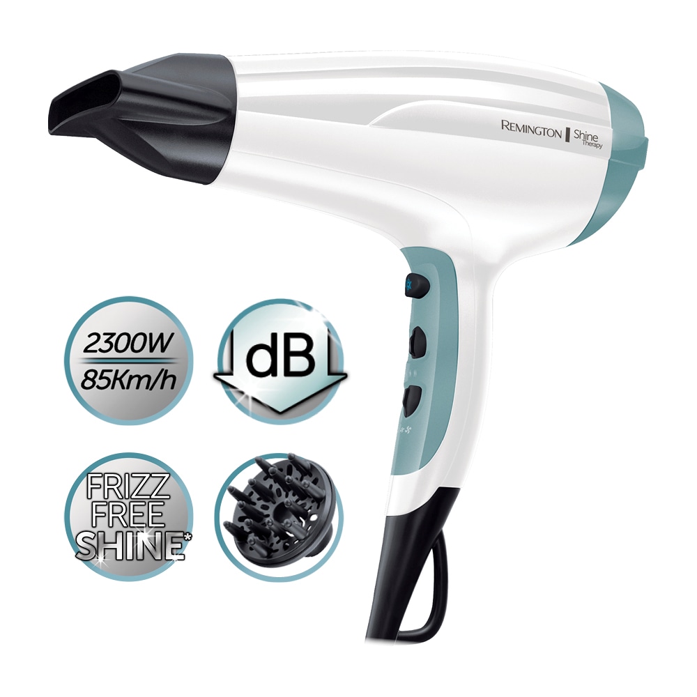 Remington Haartrockner »D 5216«, 2300 W, 2 Aufsätze, mit Ionenpflege leicht & leise+ Diffusor Arganöl & Vitamin E