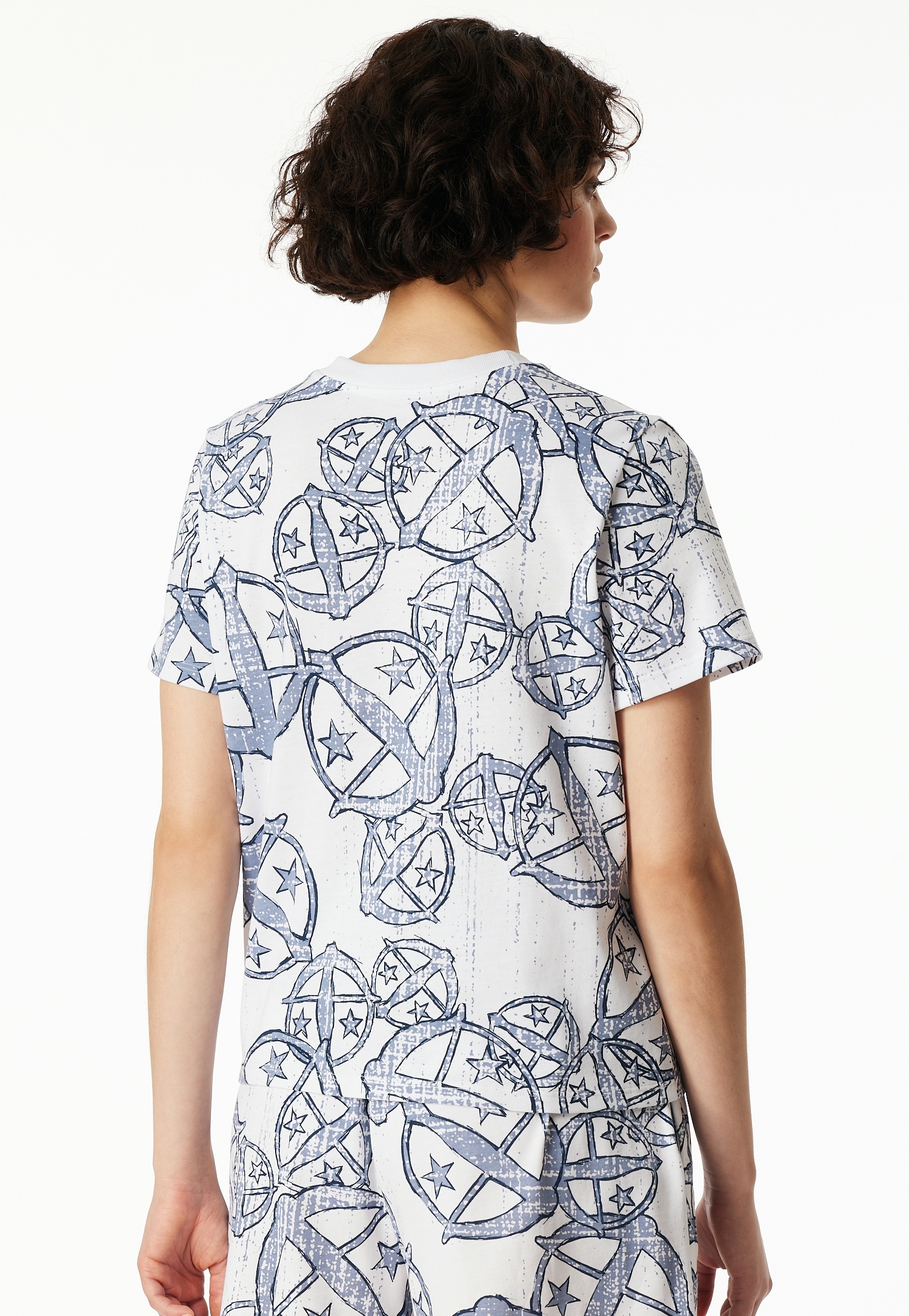 Schiesser T-Shirt »SCHIESSER 150 YEARS«, Allover-Druck, Baumwolle, Loose Fit