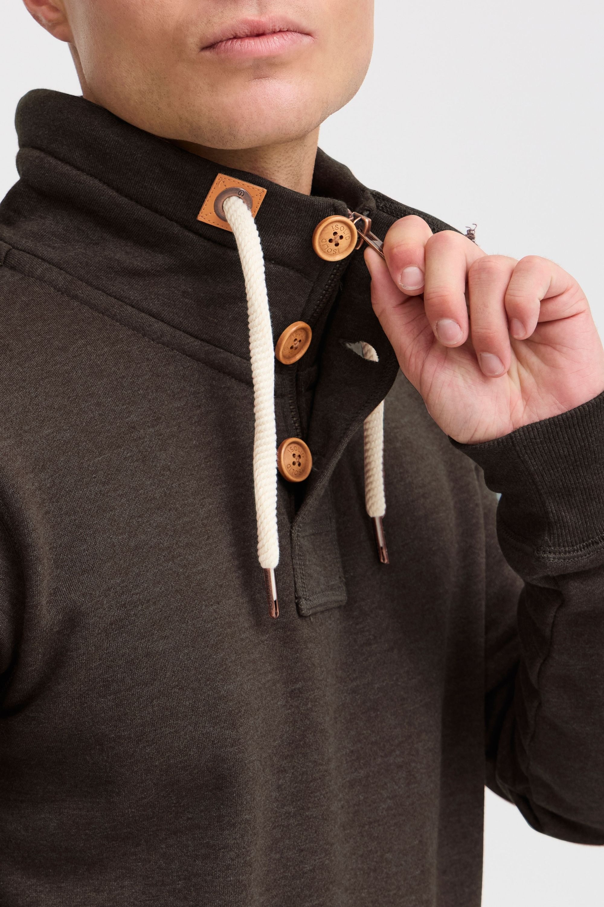 !Solid Stehkragenpullover »Stehkragenpullover SDTripTroyer«