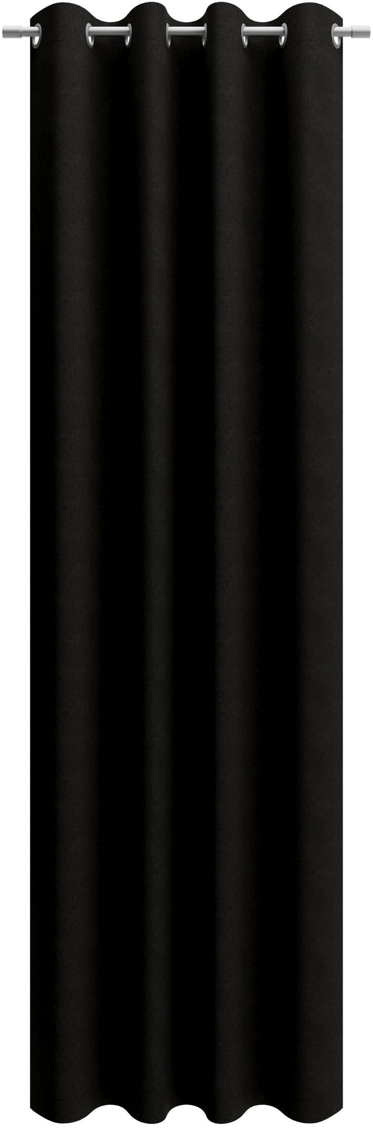 Neutex for you Vorhang "BELMONDO" Ösen 1 Stk. tlg. Uni mit samtiger Oberflä günstig online kaufen