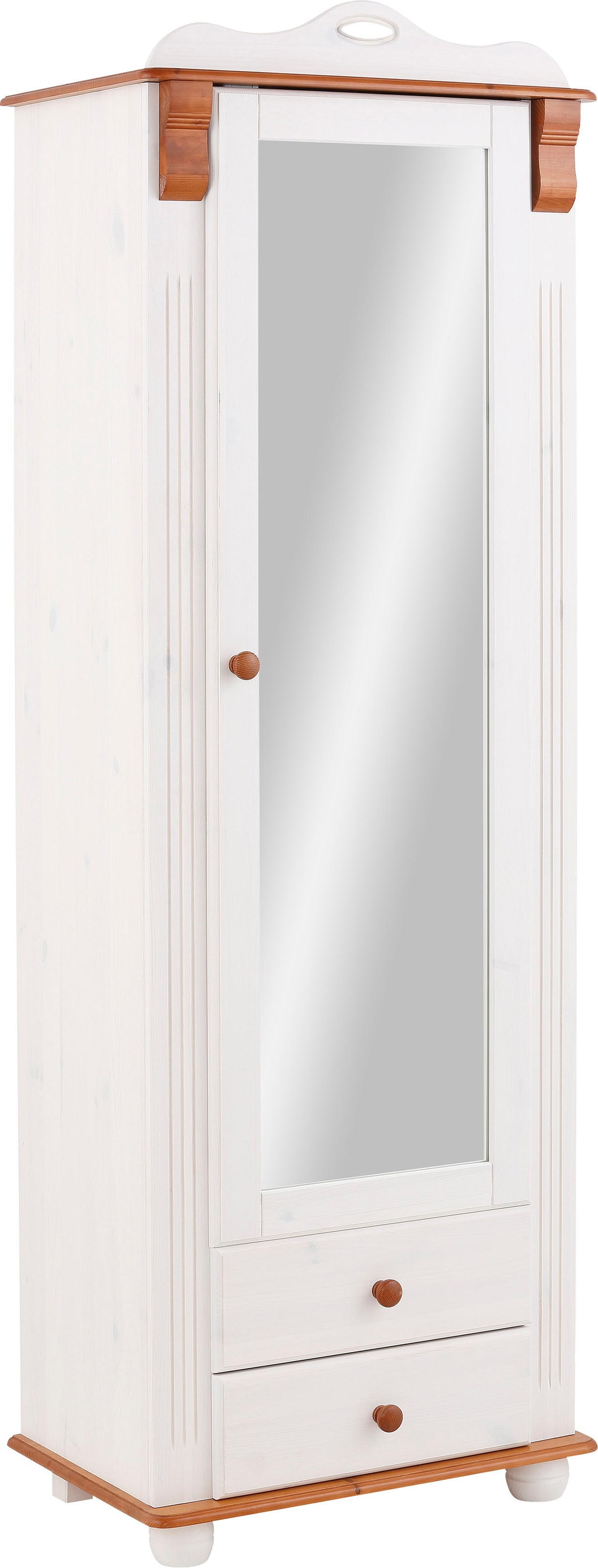 OTTO home Garderobenschrank "Adele" mit Spiegel, Breite 63 cm, mit 2 Schubl günstig online kaufen