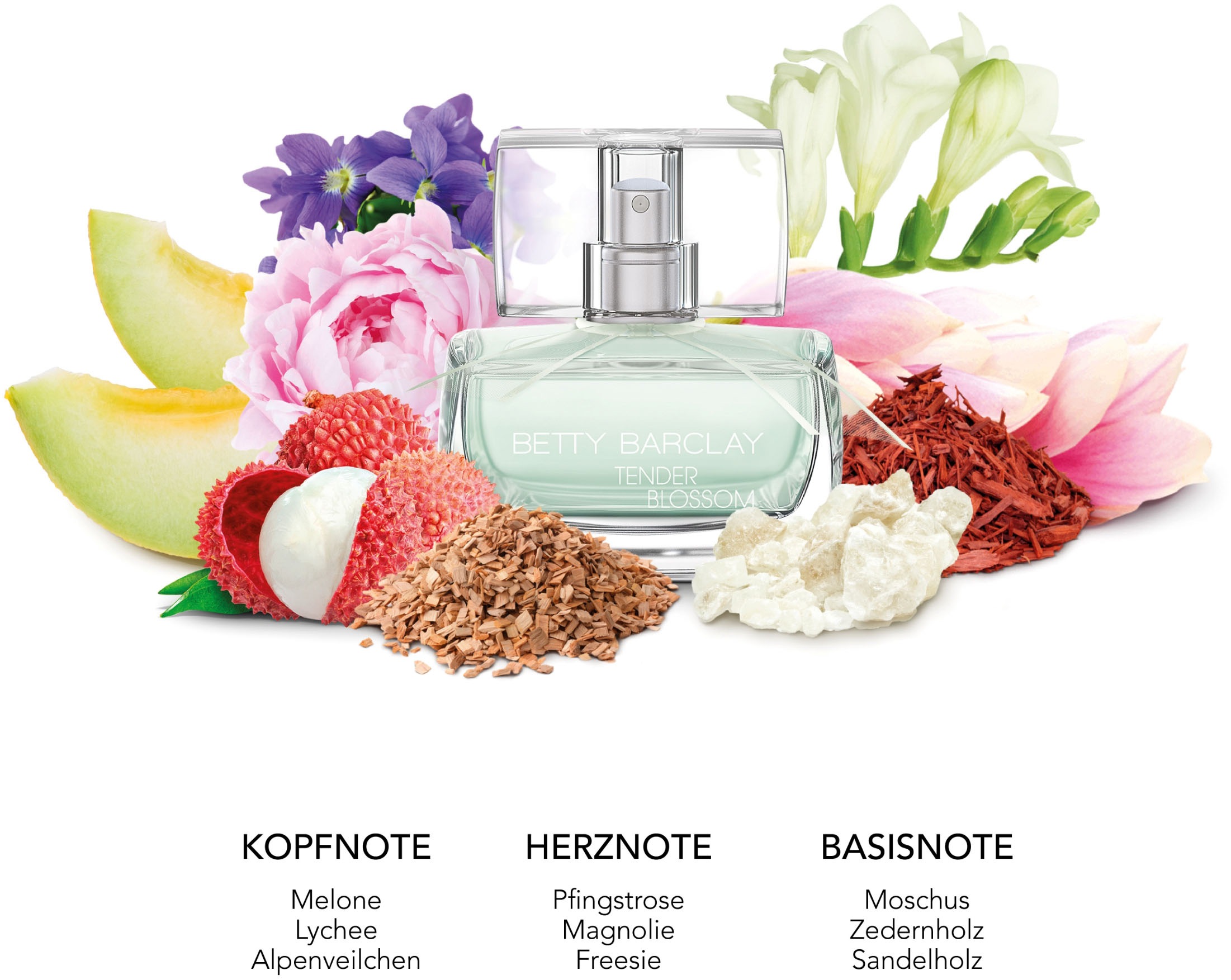 Betty Barclay Eau de Toilette »Betty Barclay Tender Blossom EDT NATURAL SPRAY 50 ML«, (Packung, 1 tlg.), mit fruchtigen Noten