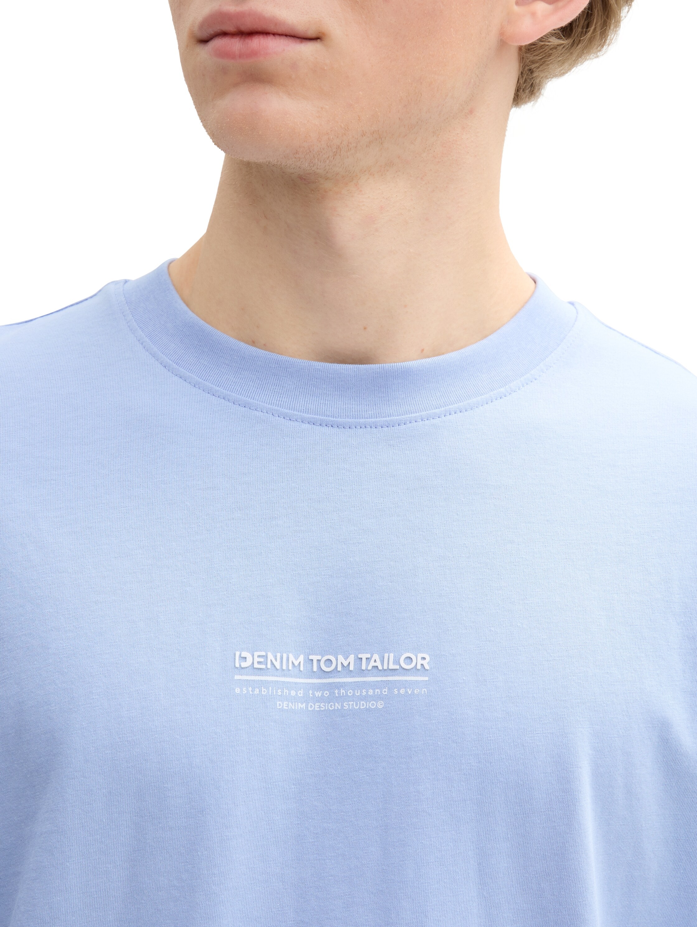 TOM TAILOR Denim T-Shirt, mit Marken-Frontprint