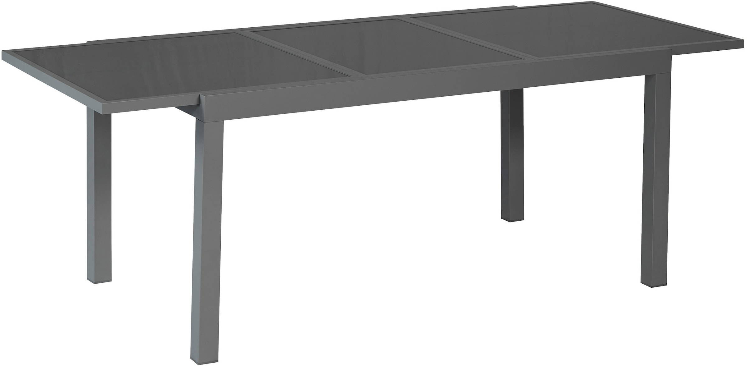 MERXX Garten-Essgruppe »»Milano««, (Set, 7 tlg.), Sessel stapelbar, Tisch ausziehbar
