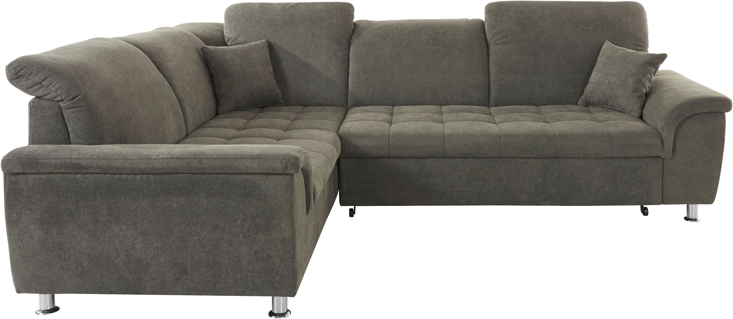 DOMO collection Ecksofa »Franzi L-Form«, wahlweise mit Kopfteilverstellung (dann Breite: 275 cm)