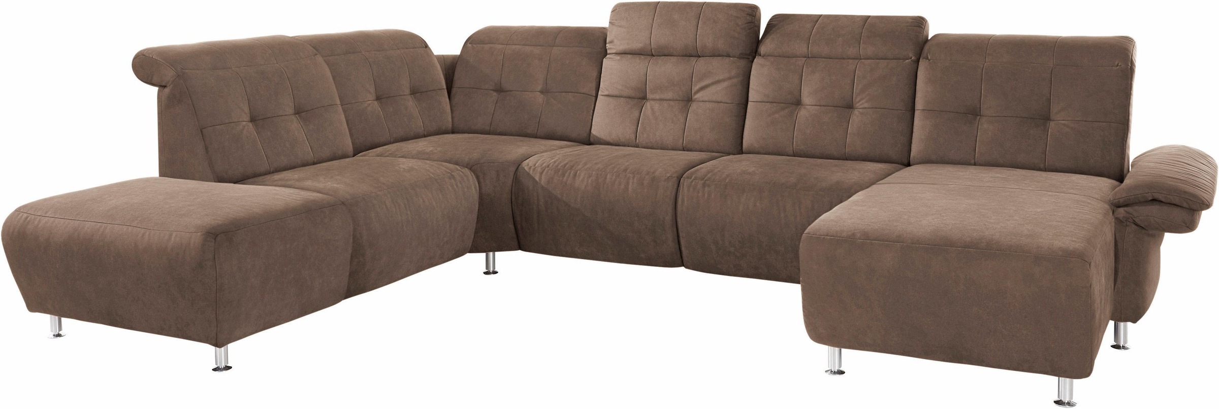 Home affaire Wohnlandschaft "Manhattan U-Form" 2 Sitze mit elektrischer Rel günstig online kaufen