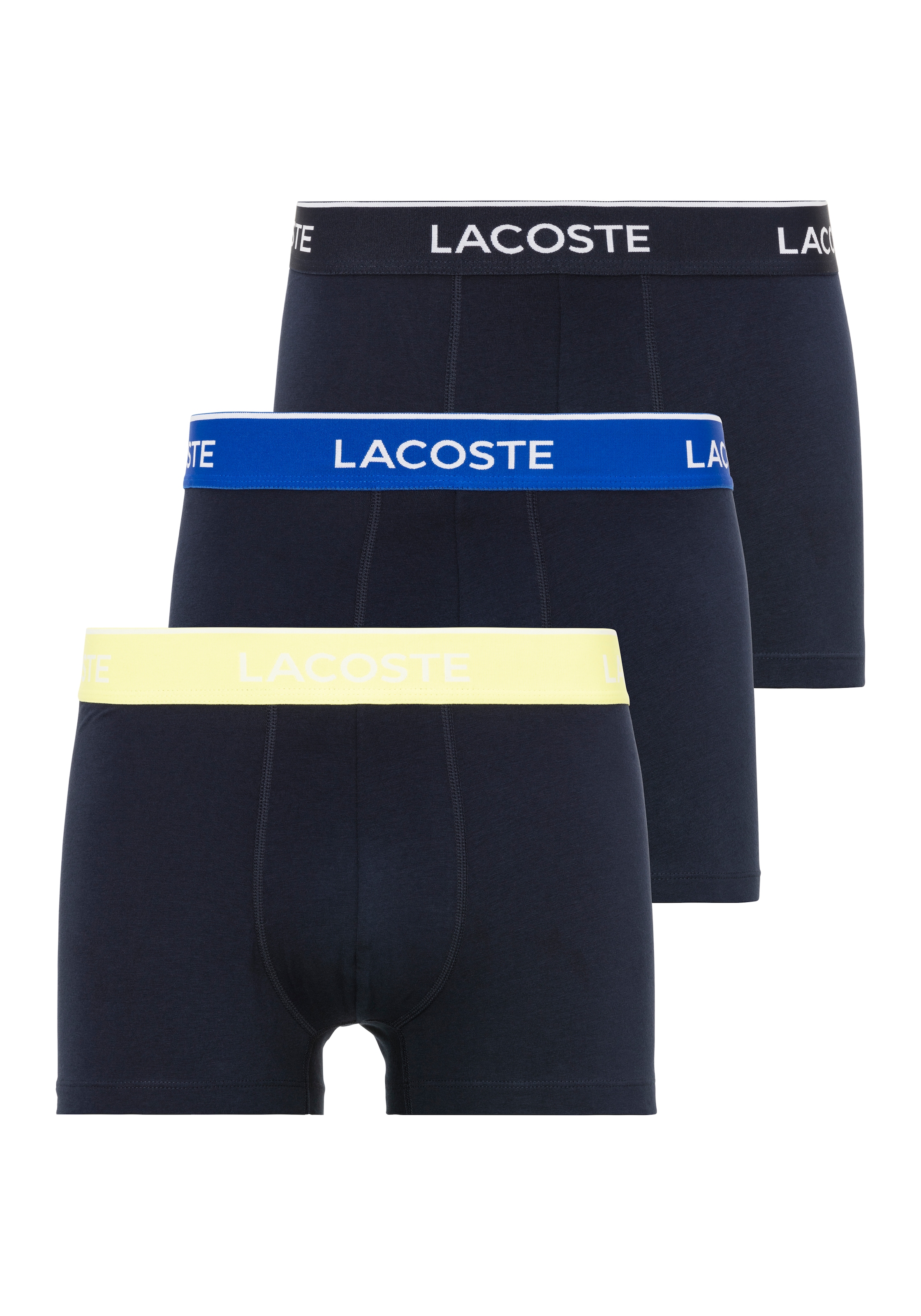 Lacoste Boxershorts "enge Boxershorts Lacoste Herren Premium", (Packung, 3 St., 3er-Pack), mit Lacoste Logobund