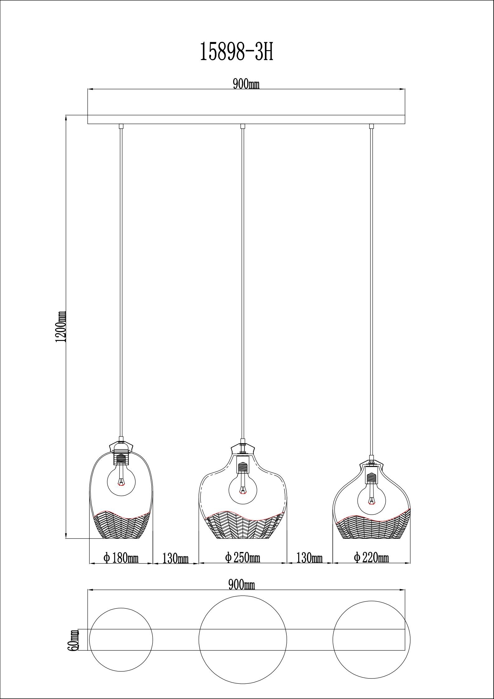 GLOBO LIGHTING Hängeleuchte »JESSICA« E27 1 Stk. Hängeleuchte Gold matt, Rauch/Amber/Brombeer, höhenkürzbar, E27