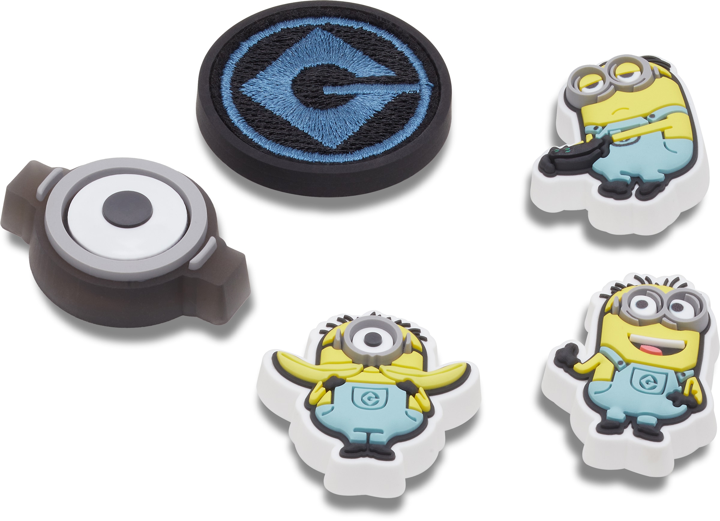 Crocs Schuhanstecker »Jibbitz™ Minions«, (Set, 5 tlg., Kein Spielzeug. Nicht für Kinder unter 3 Jahren geeignet), Charm, Anstecker, Set mit Minions Motive