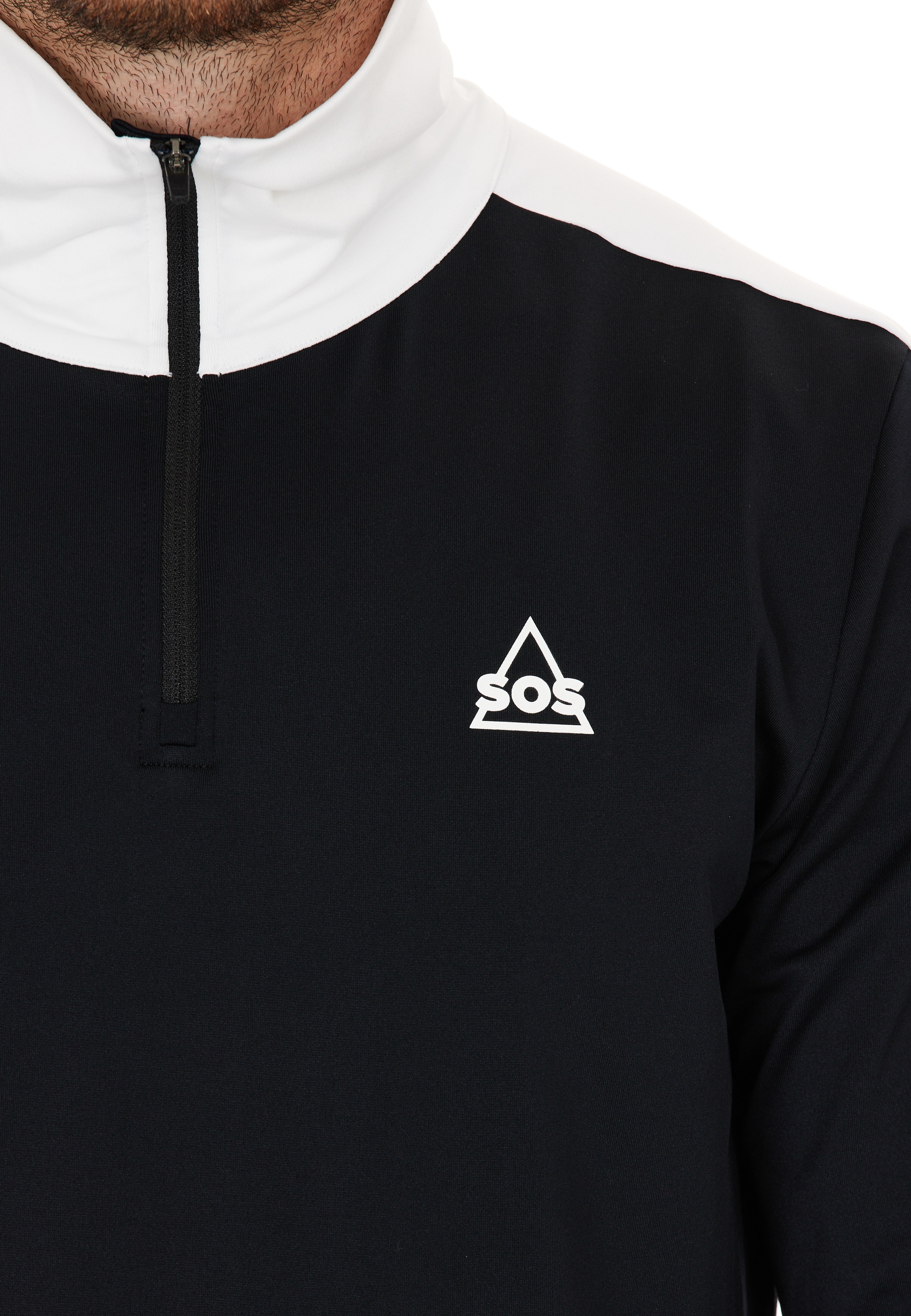 SOS Funktionsshirt »Åre«, (1 tlg.), mit hochabschließendem Kragen