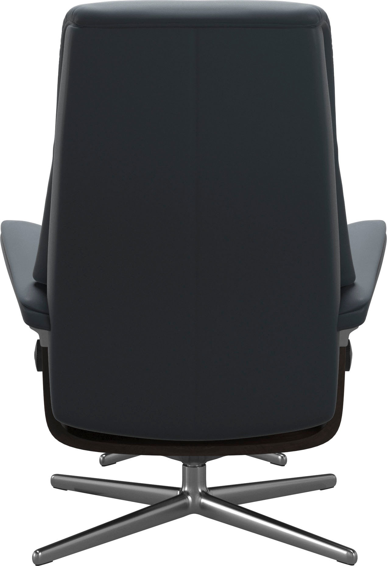 Relaxsessel STRESSLESS "View", blau (atlantic blau batick), B:91cm H:110cm T:85cm, Leder BATICK: BATICK ist ein leicht korrigiertes, durchgefärbtes und genarbtes Möbelleder, bei dem die meisten Unebenheiten und Spuren in der Regel entfernt wurden., Sessel 5