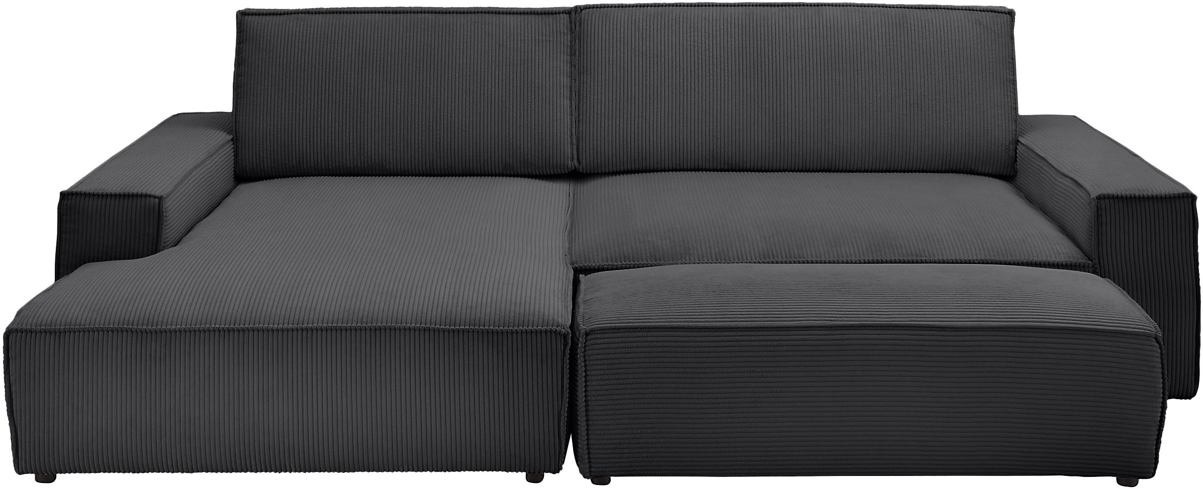 Thumbnail - Home affaire Polsterecke "SHERWOOD XXL tief, L-Form, Schlaffunktion, Bigsofa, Cord, Leinenoptik" stellbar zum Schlafsofa...