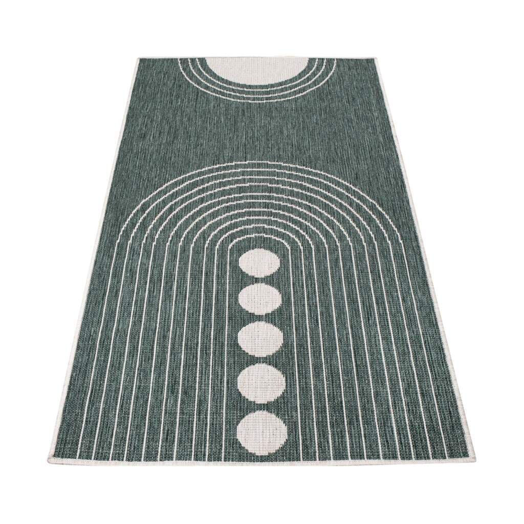 Carpet City Outdoorteppich »DUO RUG 5739«, rechteckig, 5 mm Höhe, Wendeteppich Wetterfest In- & Outdoor, Balkon, Terrasse, Wohnzimmer