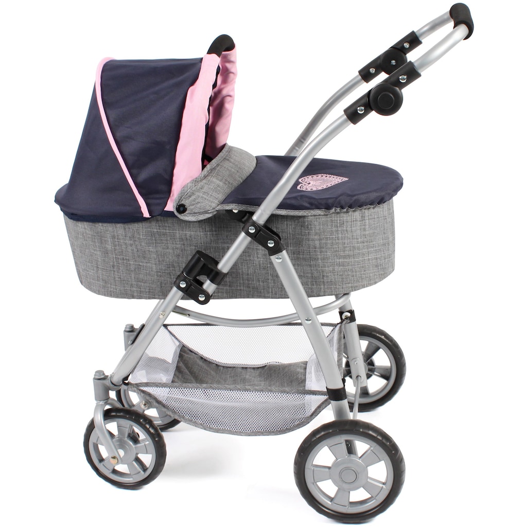 CHIC2000 Kombi-Puppenwagen »Emotion All In 3in1, Grau-Navy«