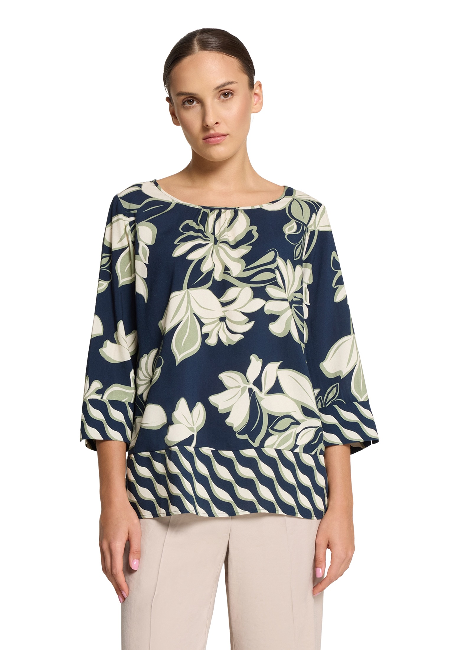 Betty Barclay Schlupfbluse "Betty Barclay Damen Schlupfbluse mit Rundhalsau günstig online kaufen