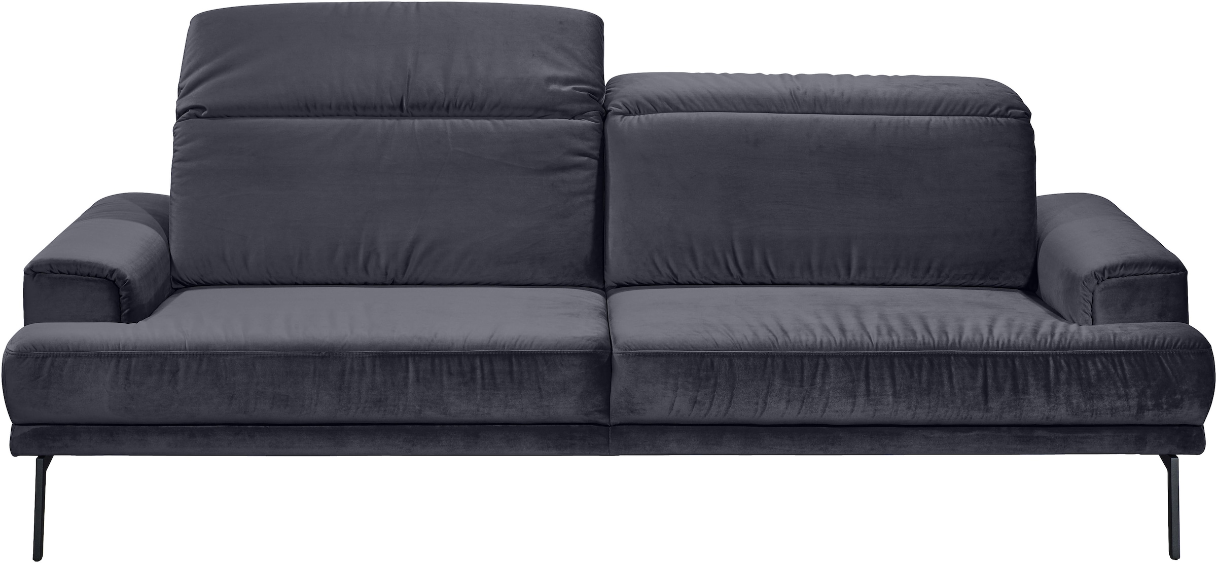Musterring 3-Sitzer »MR 4580«, inkl. Kopf- und Sitztiefenverstellung, Fuß schwarz, B228 x T103 cm