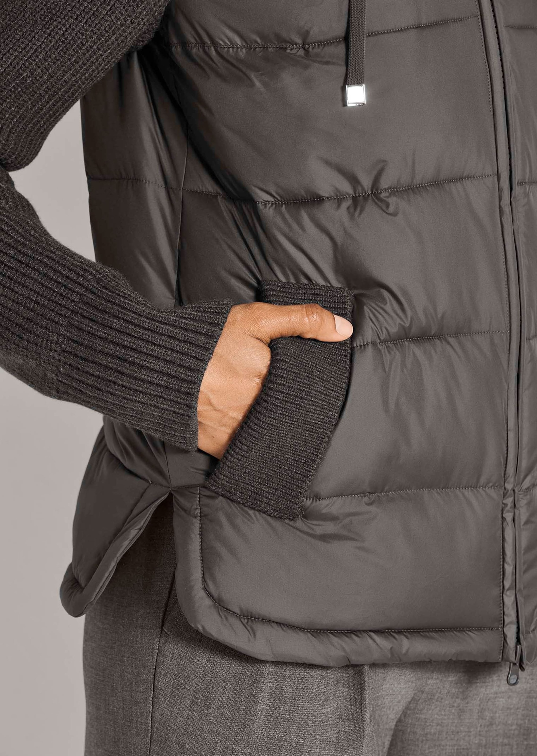MADELEINE Kurzjacke »Jacke Steppjacke mit Strickärmeln«