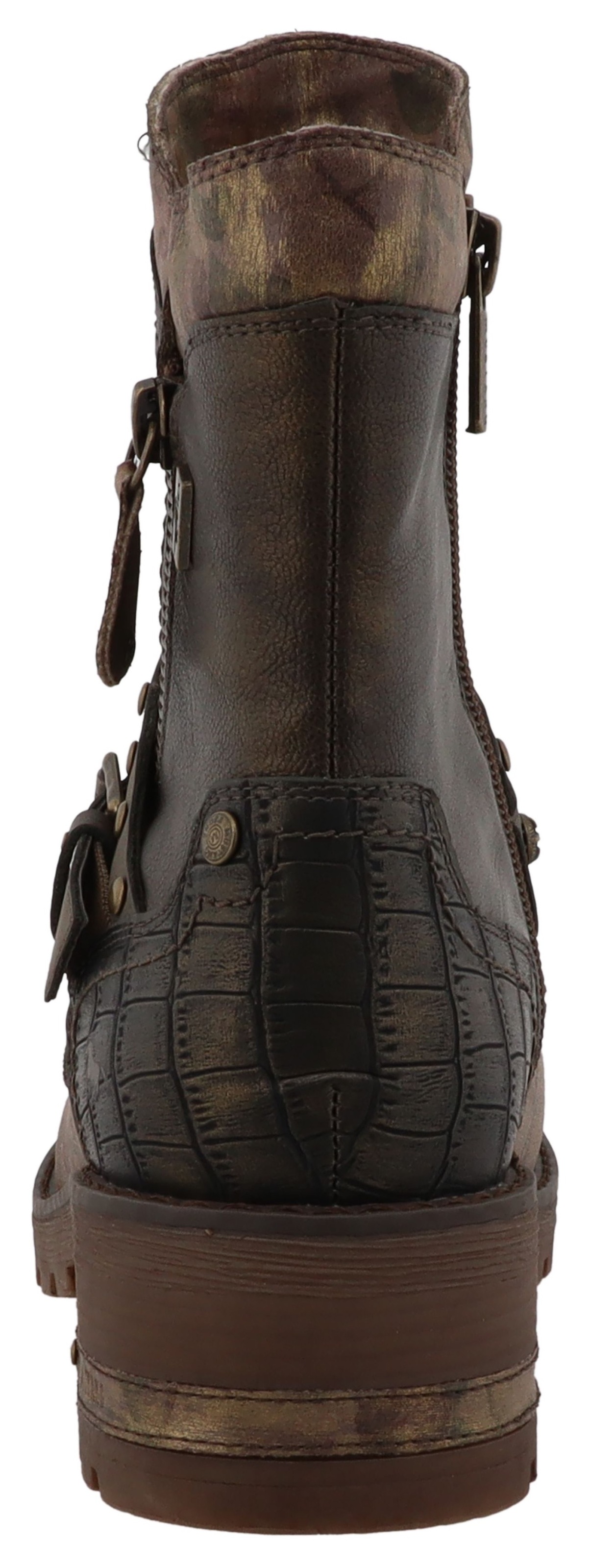 Mustang Shoes Winterboots "Haukea" Biker Boots mit Blockabsatz günstig online kaufen