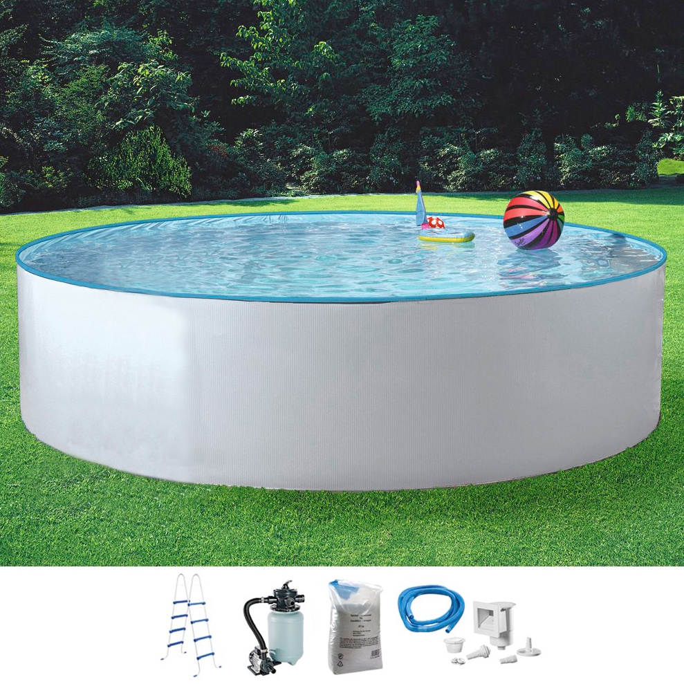 KONIFERA Rundpool "KENO" inkl. hochwertigem Zubehör, Tiefe 110 cm, in versch. Größen