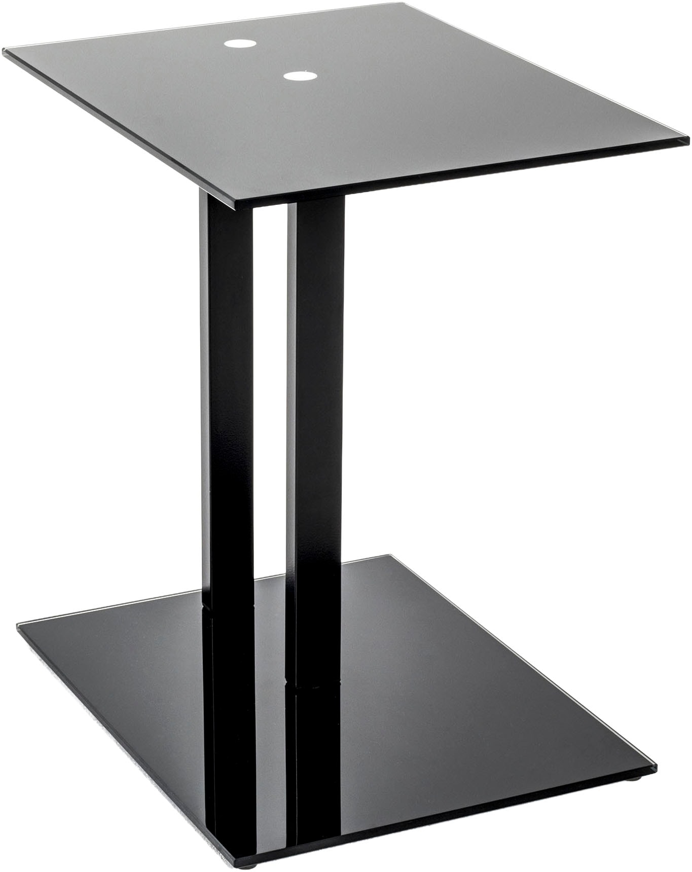 HAKU Beistelltisch "Sofatisch, Wohnzimmertisch" 1 Stk. tlg. rechteckig - aus Metall Schwarz B/T/H 45/35/50 cm