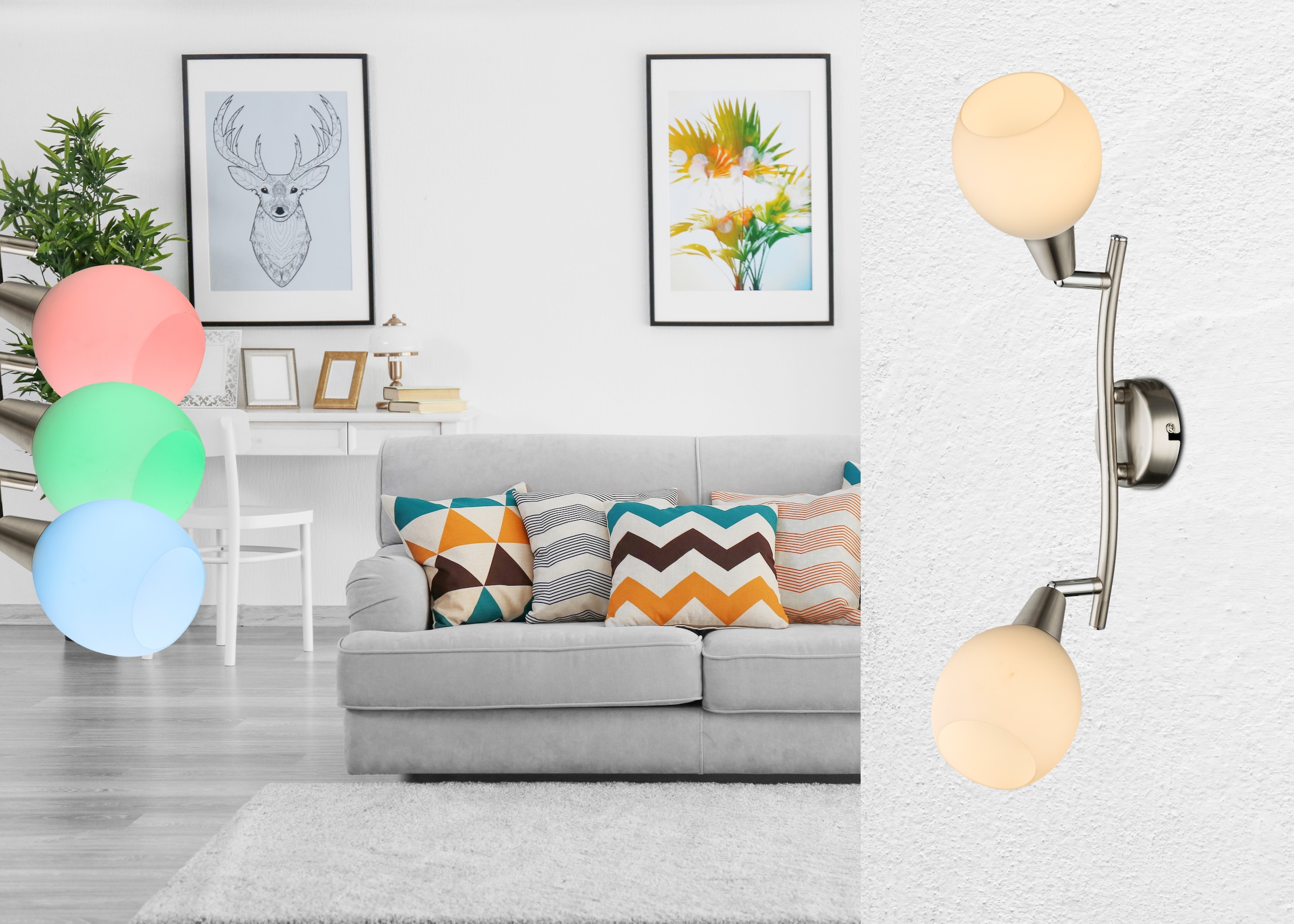 GLOBO LIGHTING Deckenspot »ELLIOTT« E14 1 Stk. LED Strahler für Wohn- & Schlafzimmer dimmbar