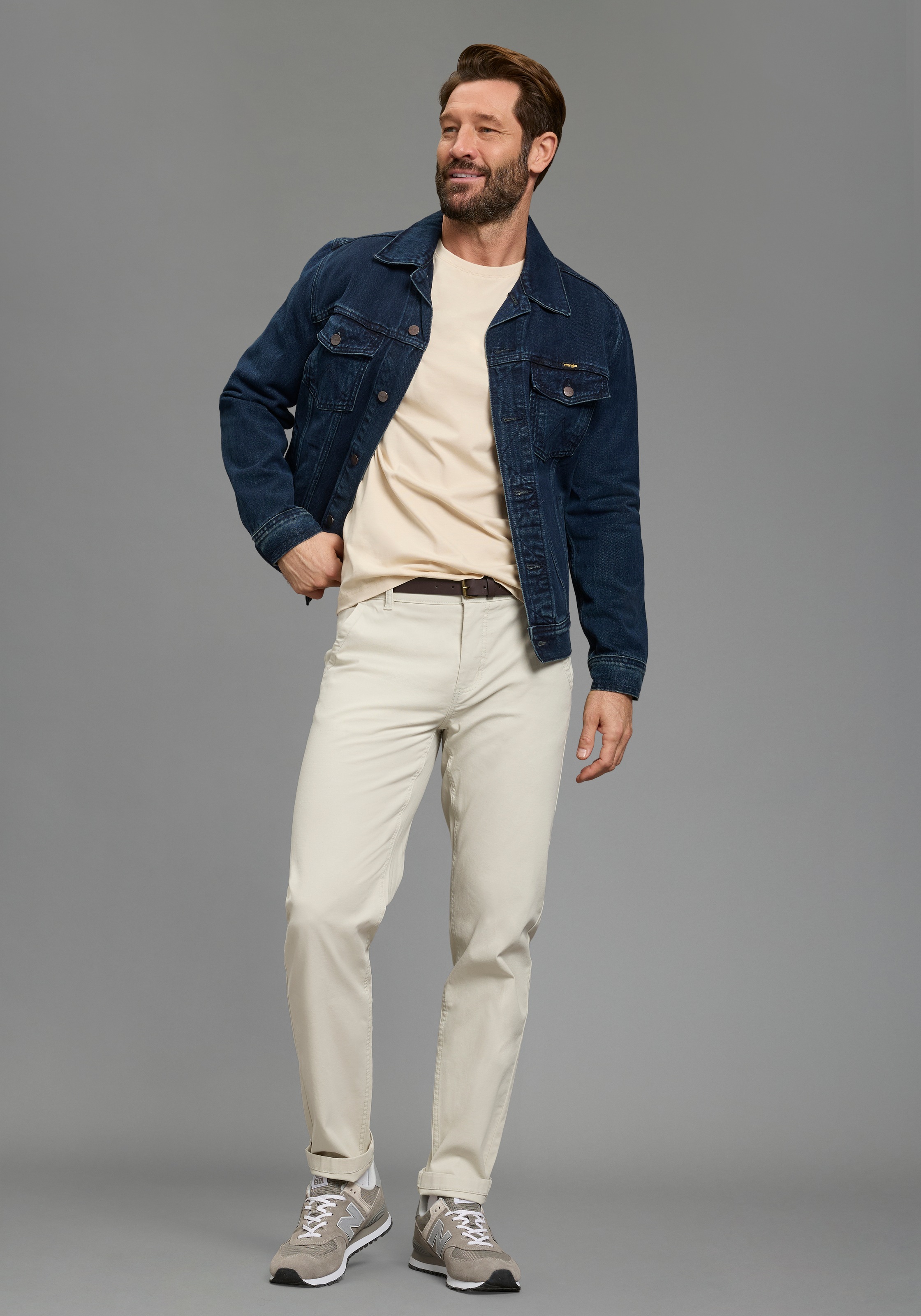 Thumbnail - Mans World Langarmshirt "neue Farbe " 3er-Pack, Langarm, unifarben, aus Baumwolle, im 3er-Pack