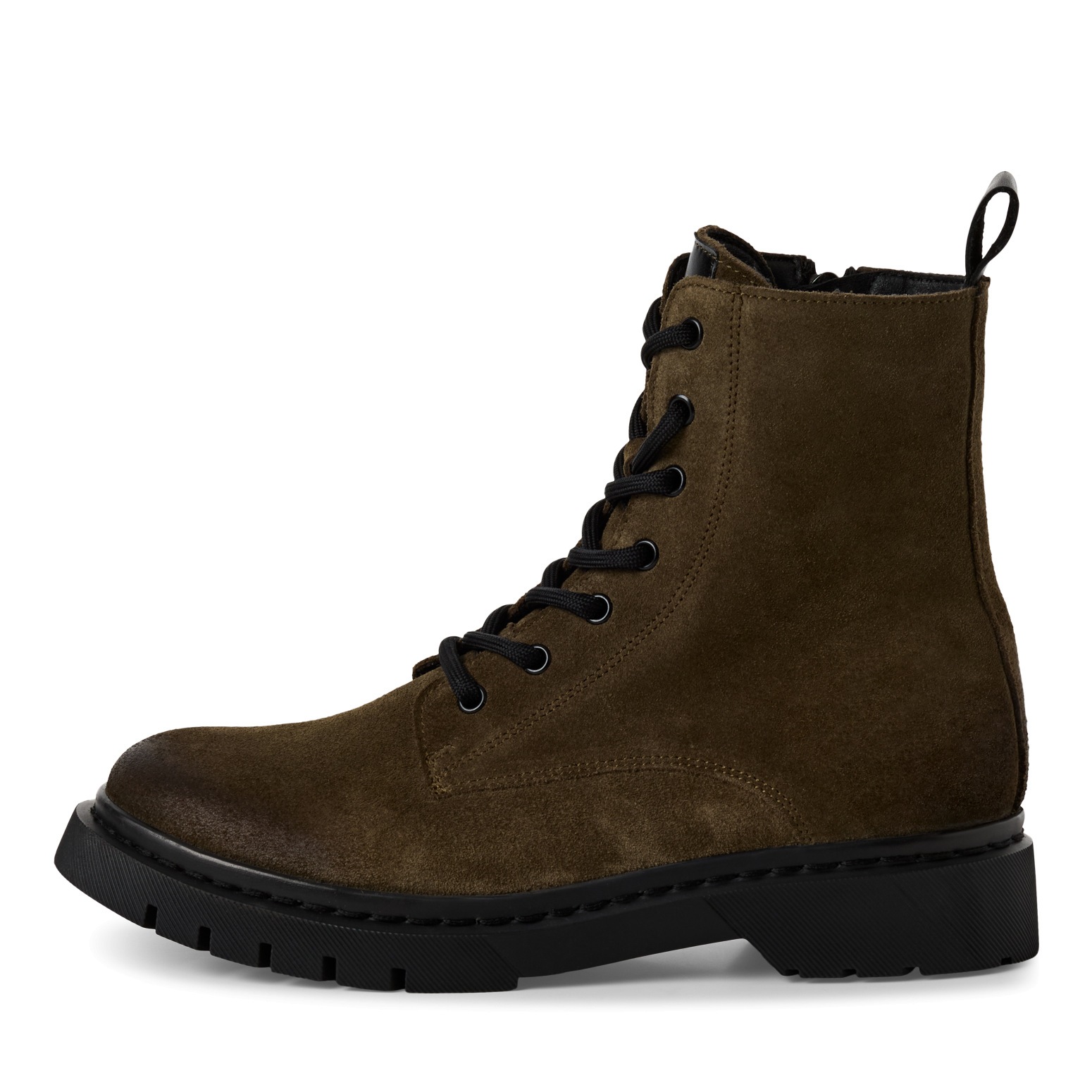 Tamaris Schnürstiefelette, Blockabsatz, Schnürboots, Herbstschuh mit Ziernähten